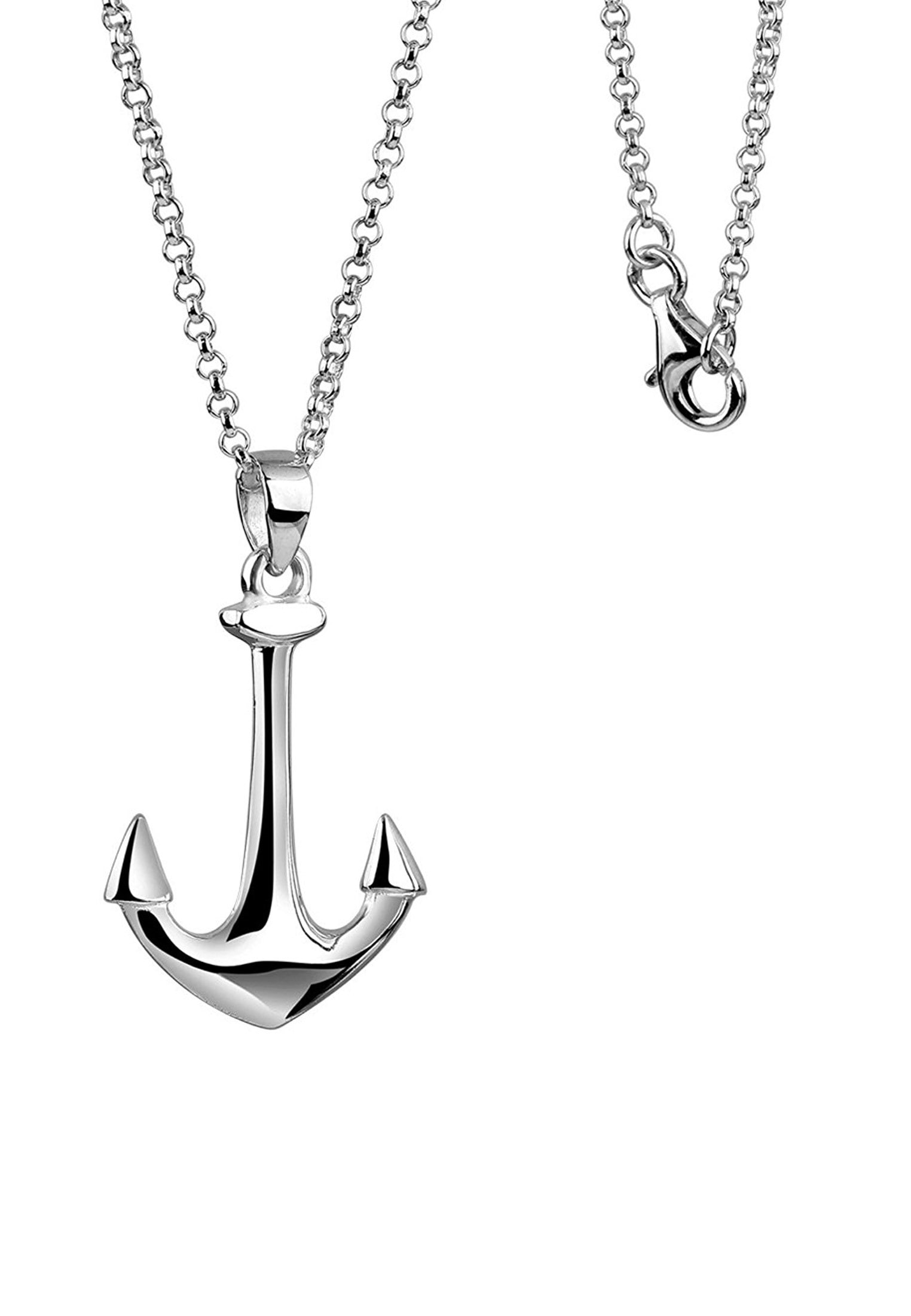 Nenalina Kette mit Anhänger »Halskette Anker Anhänger Symbol Maritim Anchor 925 Silber«