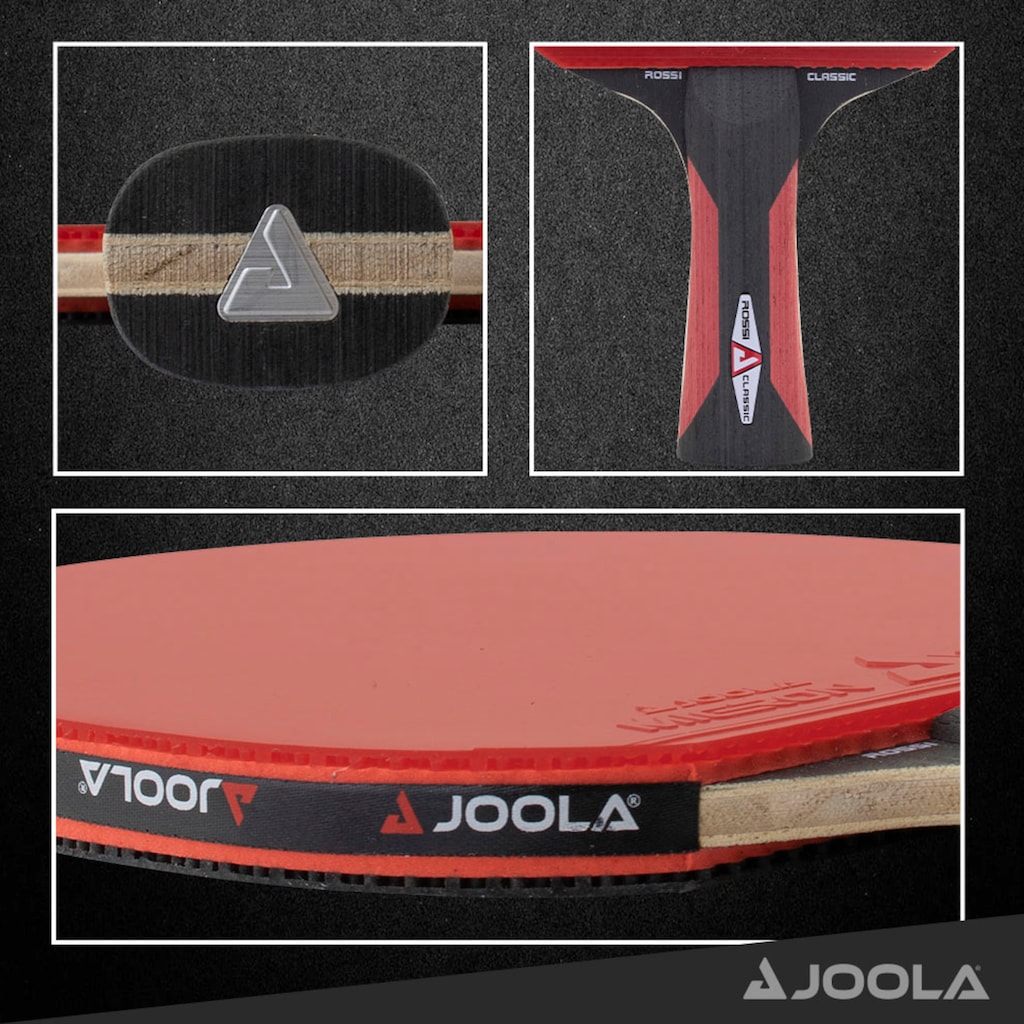 Joola Tischtennisschläger »Rosskopf Classic«, (Packung, 2 tlg., mit Schlüsselanhänger)