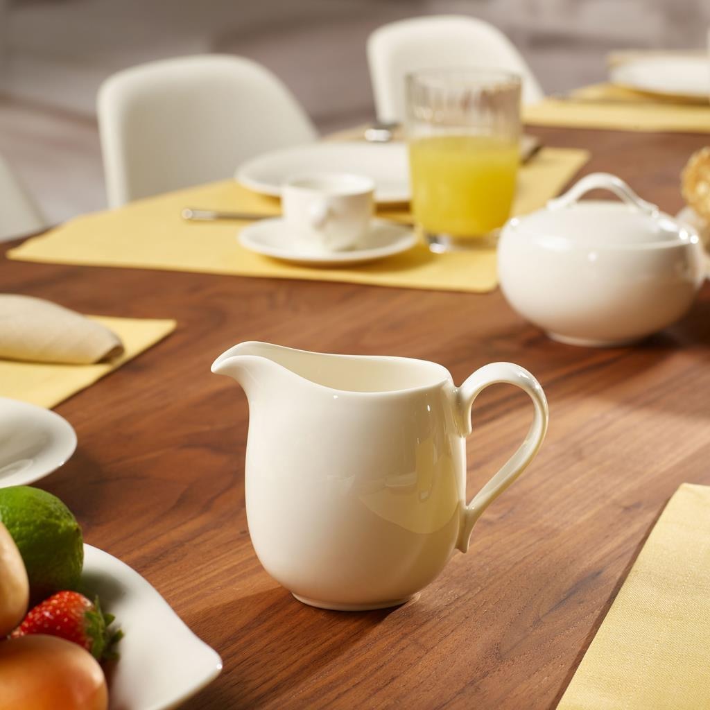 Villeroy & Boch Milch- und Zuckerset »Milch & Zucker Set New Cottage Basic 2er Set weiß« Spülmaschinengeeignet, Mikrowellengeeignet