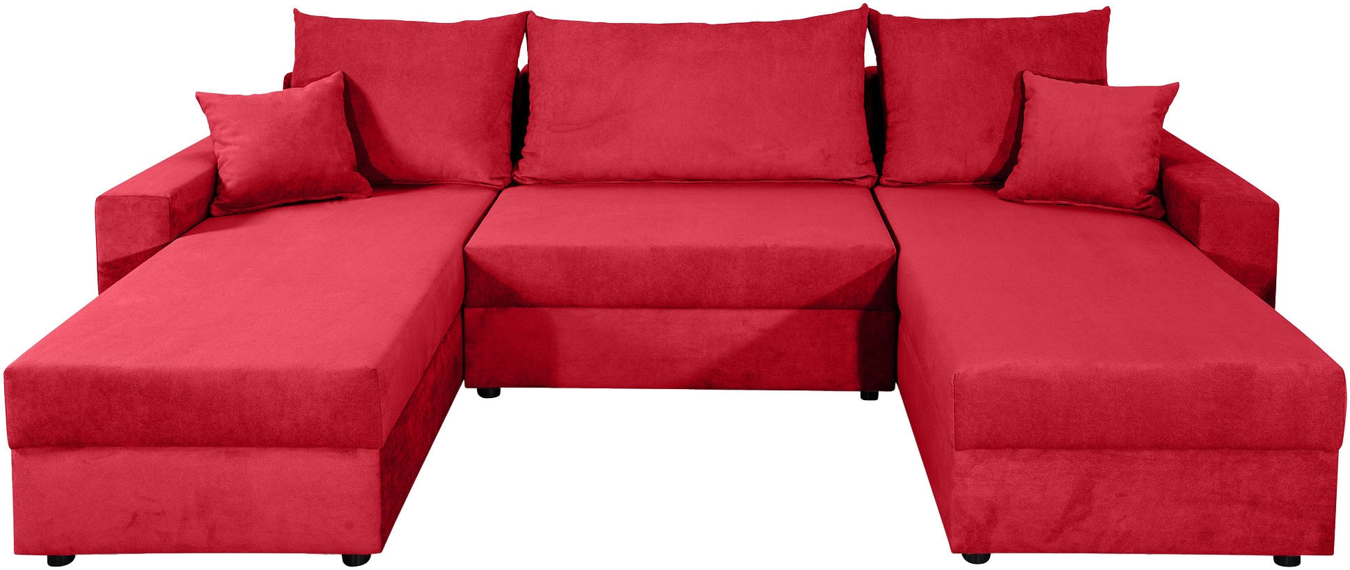 COLLECTION AB Wohnlandschaft »Pico U-Form«, Wohnlandschaft,2 X Ottomane,Polyätherschaum Polsterung