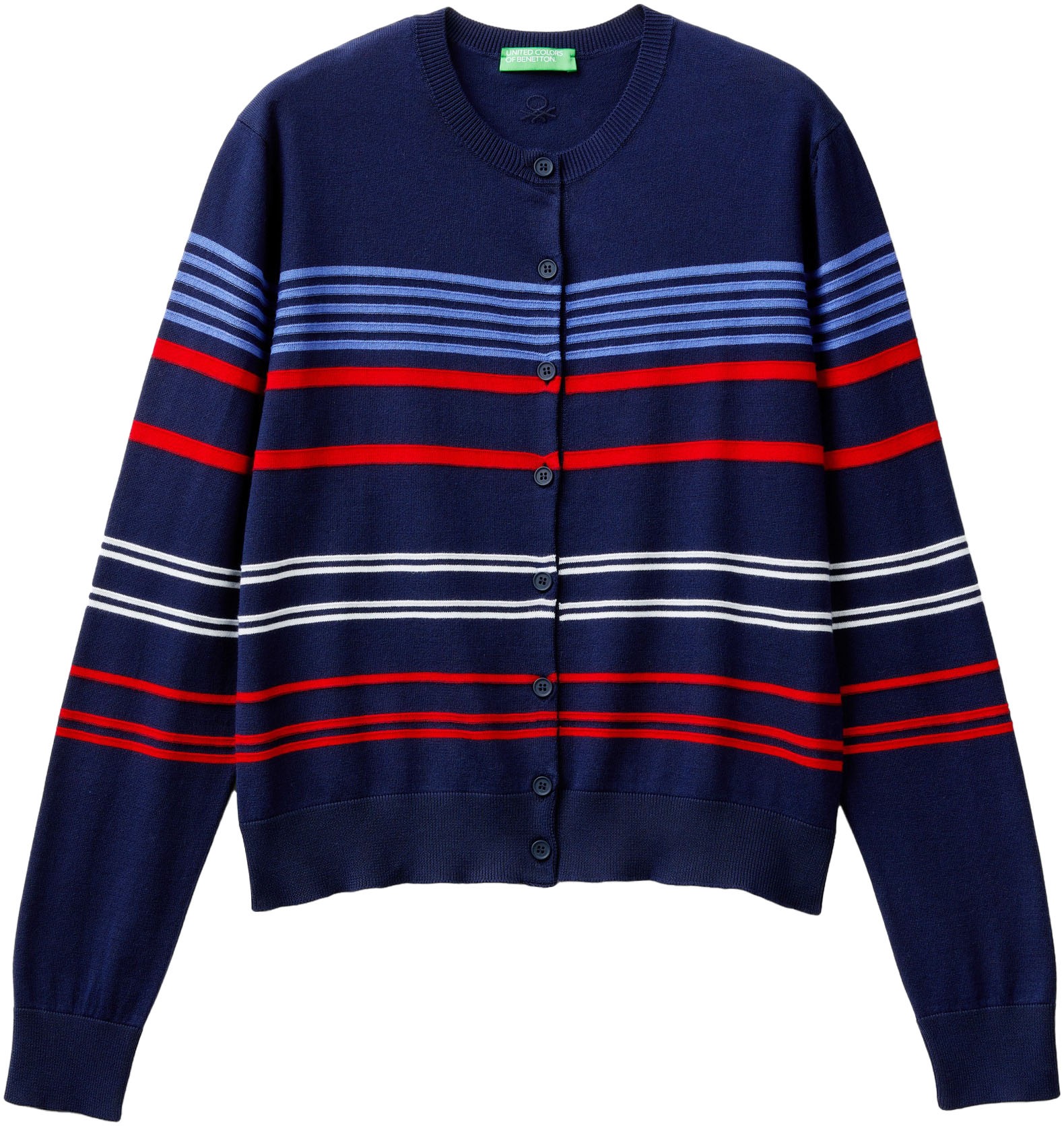 United Colors of Benetton Strickpullover, Gestreiftes Design in verschiedenen Farben