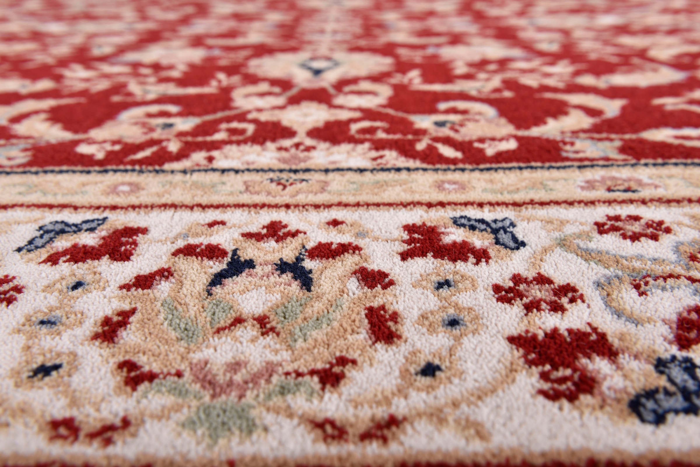 THEKO Wollteppich »Dolna - 808«, rund, 10 mm Höhe, Kurzflor, reine Wolle, Orient-Optik