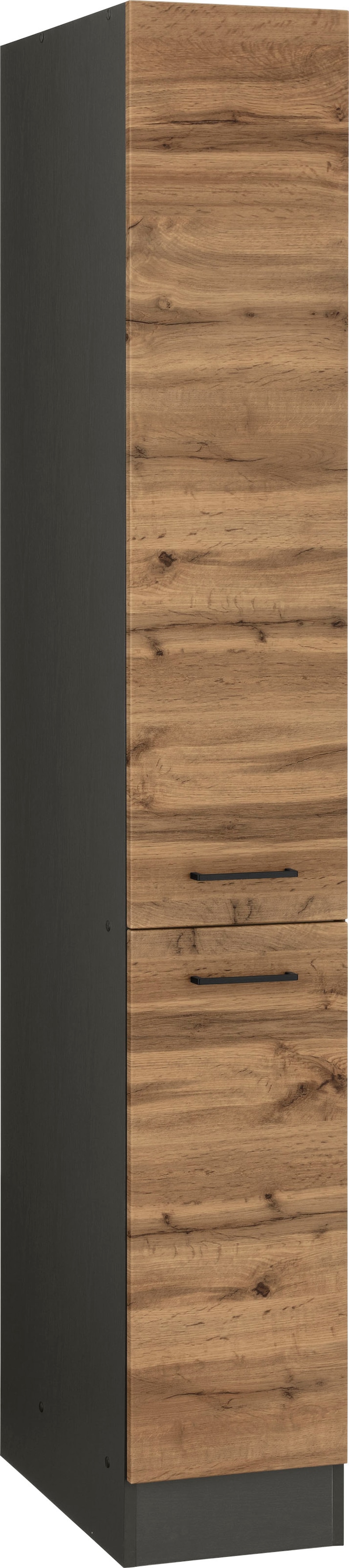 KOCHSTATION Apothekerschrank »KS-Trier«, 30 cm breit, 200 cm hoch, mit 2 Auszügen und 5 Ablagen