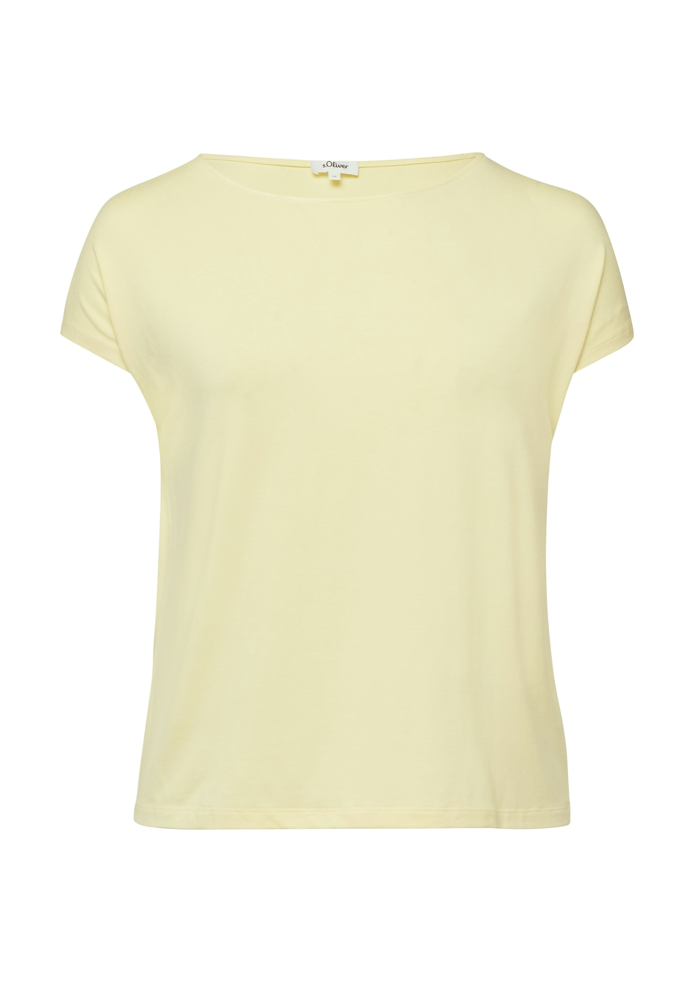s.Oliver CURVE Kurzarmshirt Sommershirt mit Viskose/Stretch