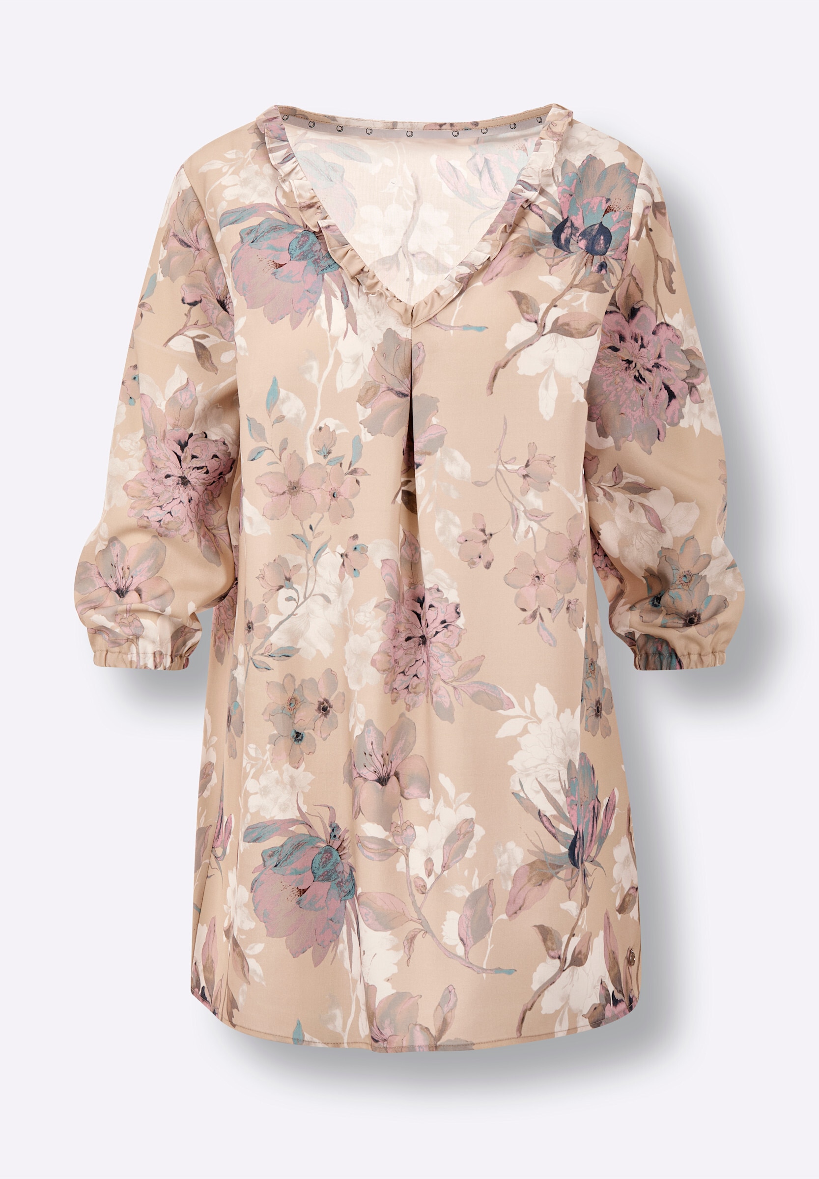 creation L Schlupfbluse »Lyocell-Bluse Longbluse in weicher Lyocell-Qualität«
