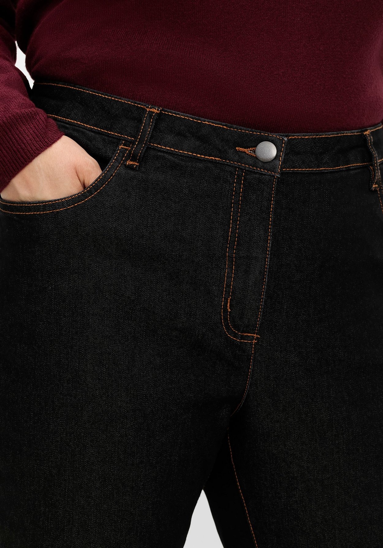 Sheego Gerade Jeans »Gerade Thermojeans innen weich und wärmend angeraut«
