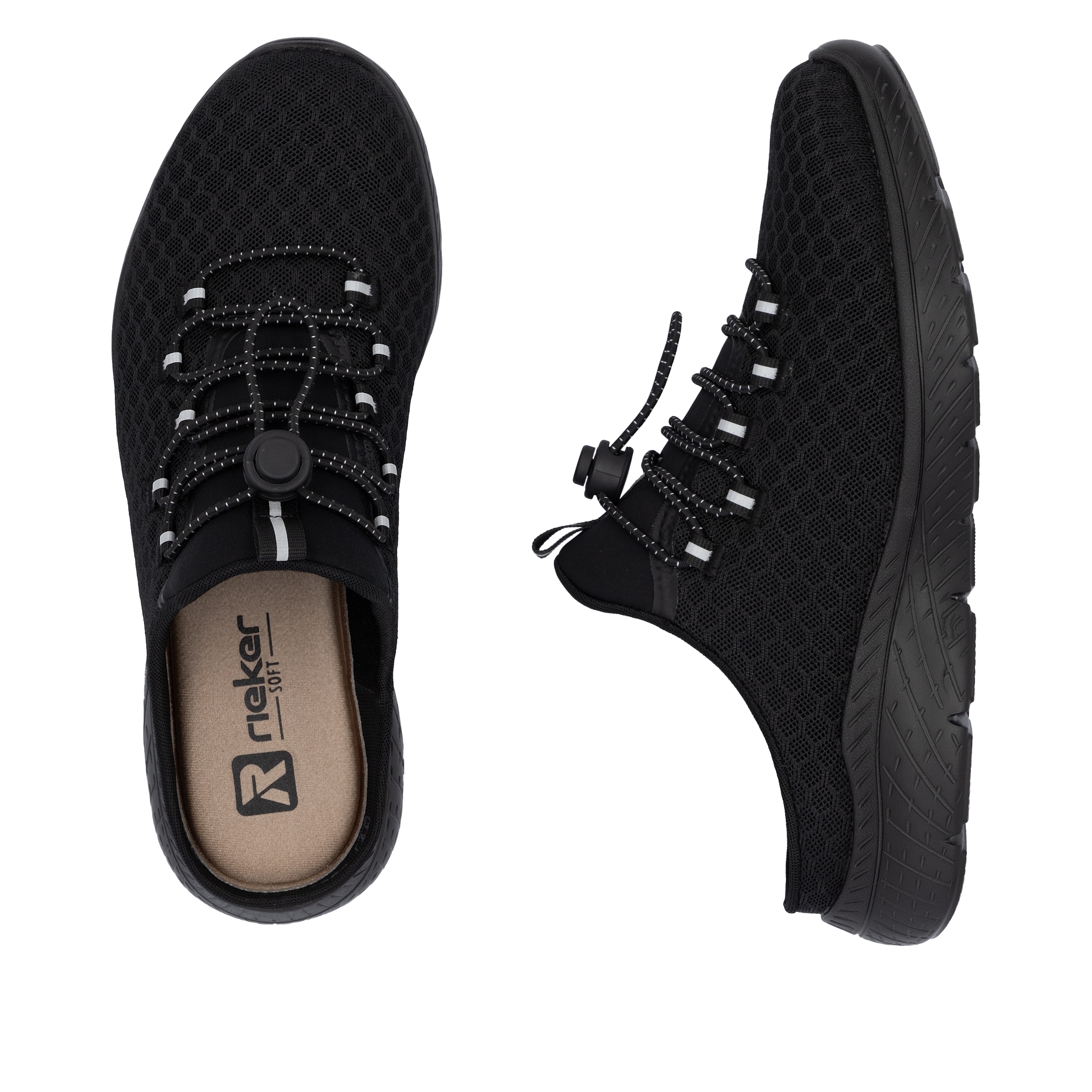 Rieker Clog, Schlupfschuh, Sommerschuh, Hausschuh mit MemoSoft-Ausstattung