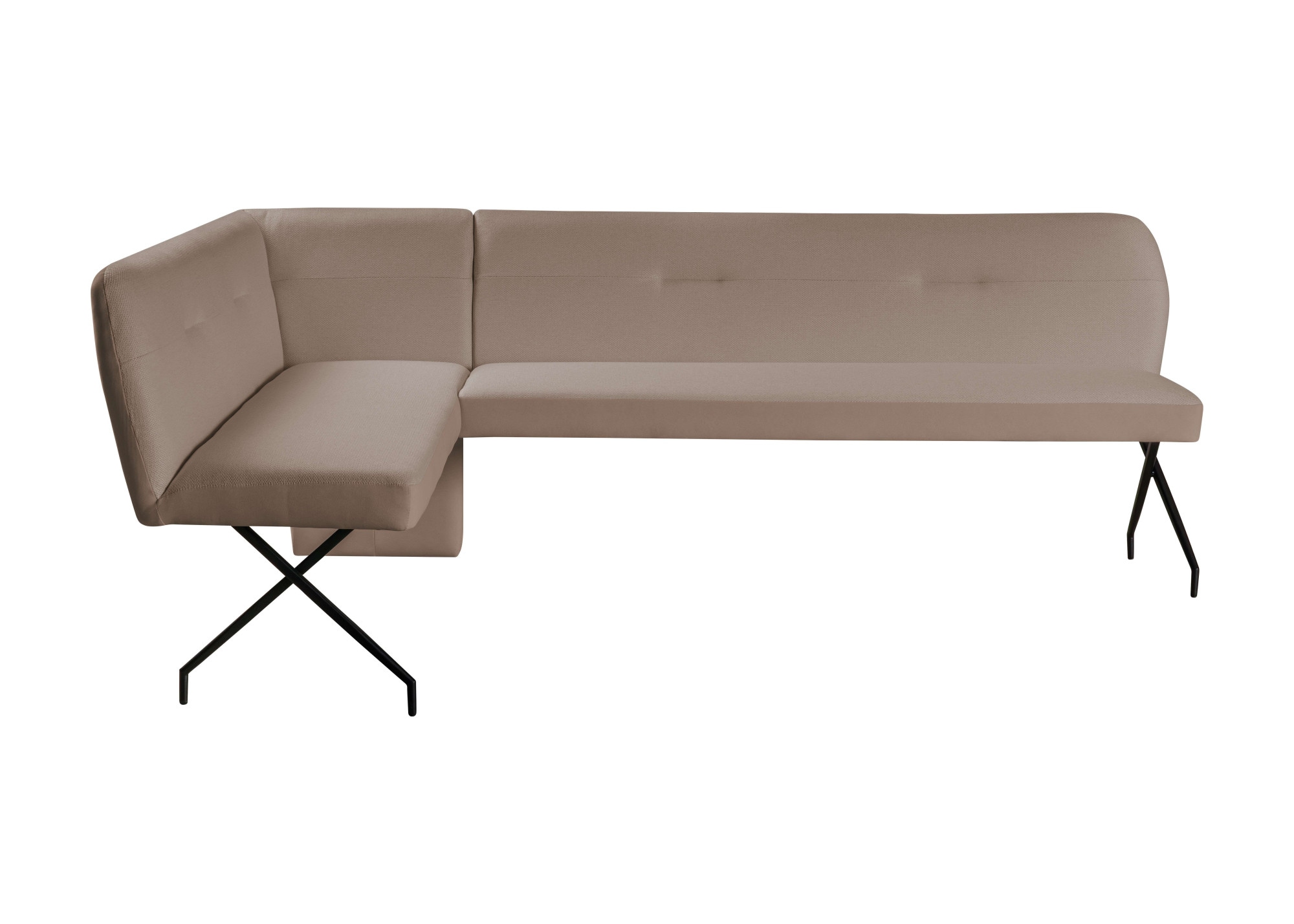 Home affaire Eckbankgruppe »Gabi Essecke, Sitzgruppe, Eckbankgruppe, Küchenbankgruppe« Set, 4tlg, 4 tlg. tlg. Stuhl: 360° drehbar (Rückst.), 2-Stoff-Design. Wellenfederung Eckbank