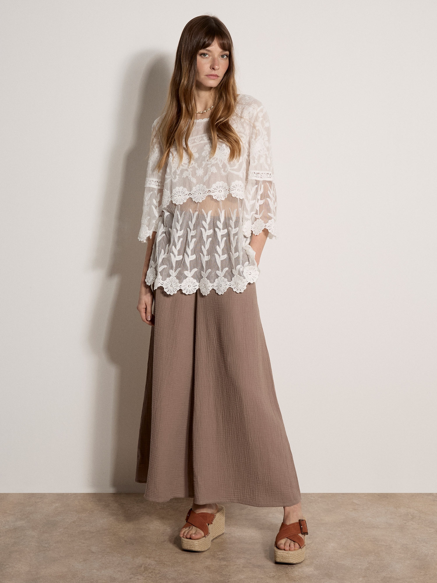 Apricot Klassische Bluse »Bluse« mit Stickerei