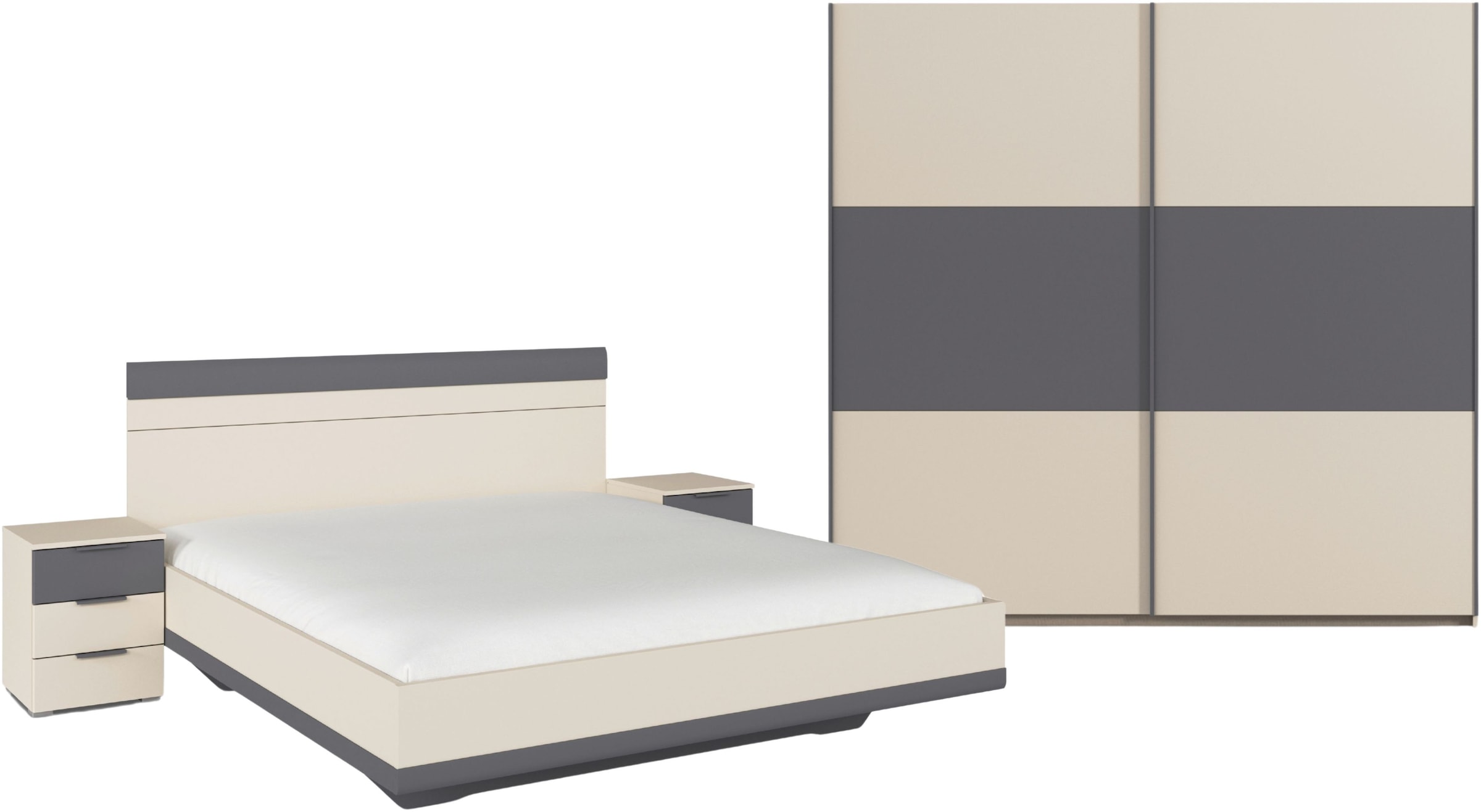 Rauch Schlafzimmer-Set »Komplettschlafzimmer Schlafzimmer Schlafzimmermöbel SAJO« Set, Set: Kleiderschrank mit/ohne Spiegel, Bett in 2 Breiten, 2...