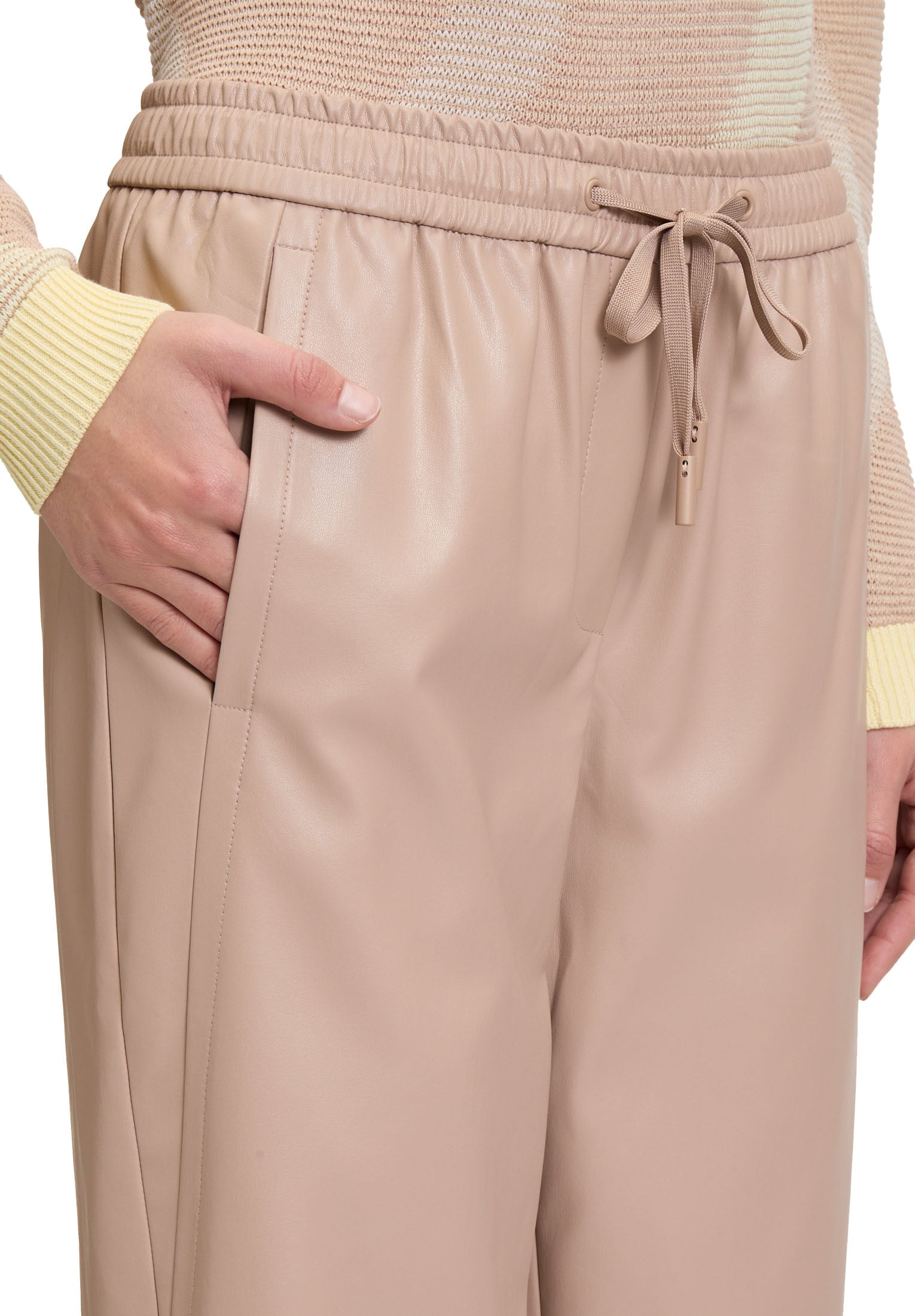 Betty&Co Schlupfhose »Schlupfhose mit Bindegürtel«