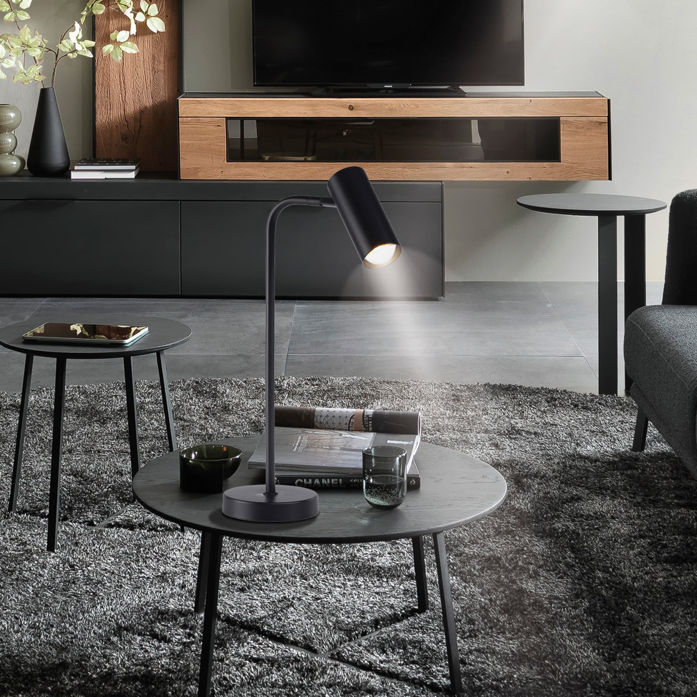 SCHÖNER WOHNEN-Kollektion LED Tischleuchte »RIK« GU10 1 Stk. Warmweiß SCHÖNER WOHNEN Kollektion, dreh- und schwenkbar