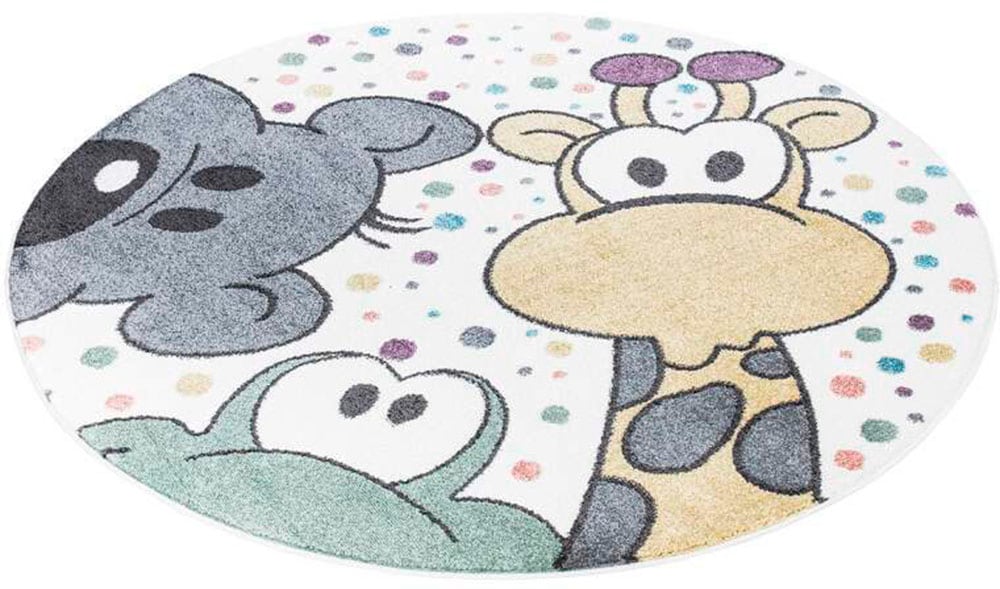 Carpet City Kinderteppich »ANIME913«, rund, 11 mm Höhe, Kinderzimmer Teppich Modern mit lustigen Cartoon-Figuren, Multi