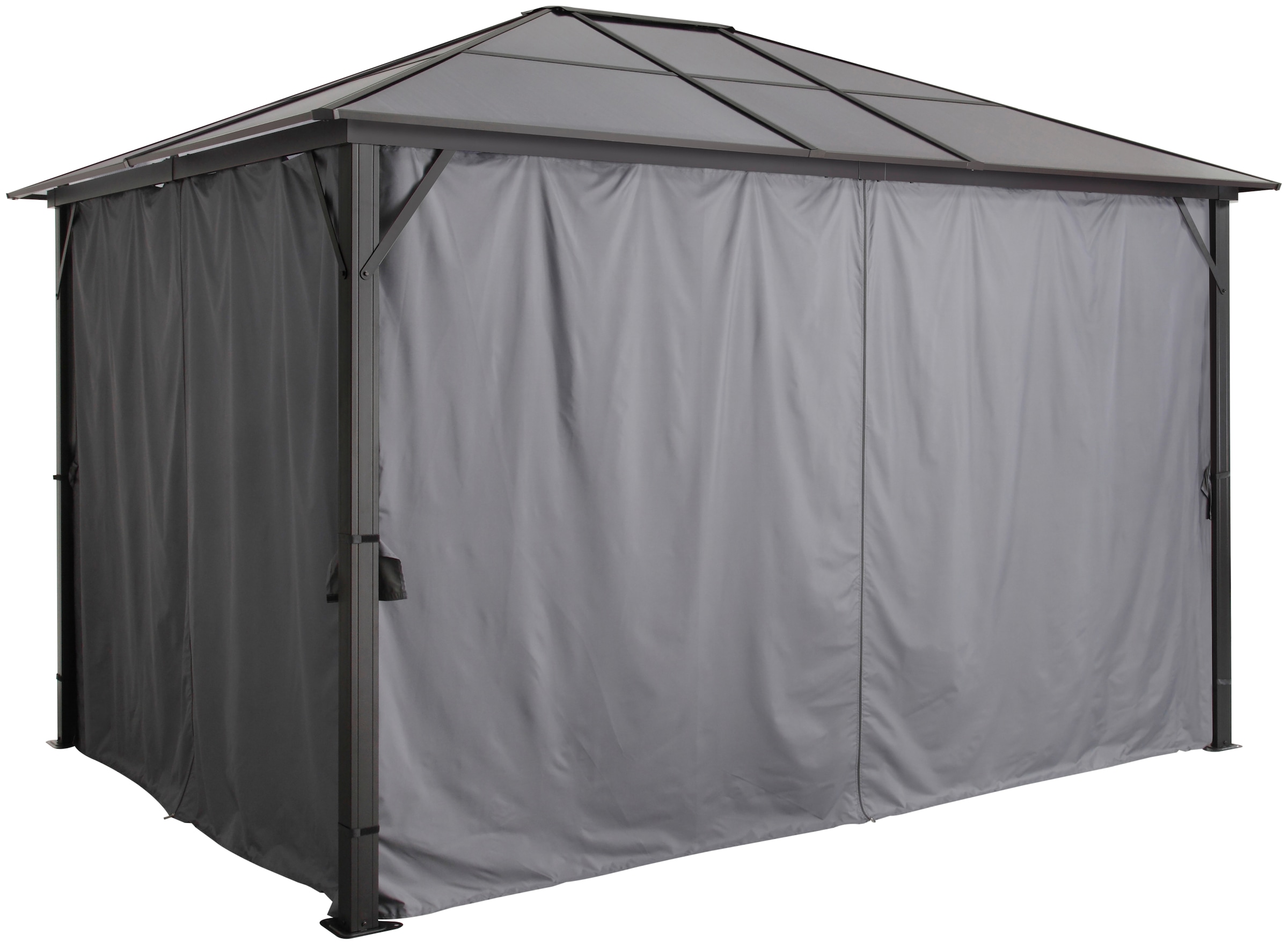 KONIFERA Pavillon »Aruba 2.0«, Gestell aus Aluminium, Dach aus Polycarbonat-Stegplatten