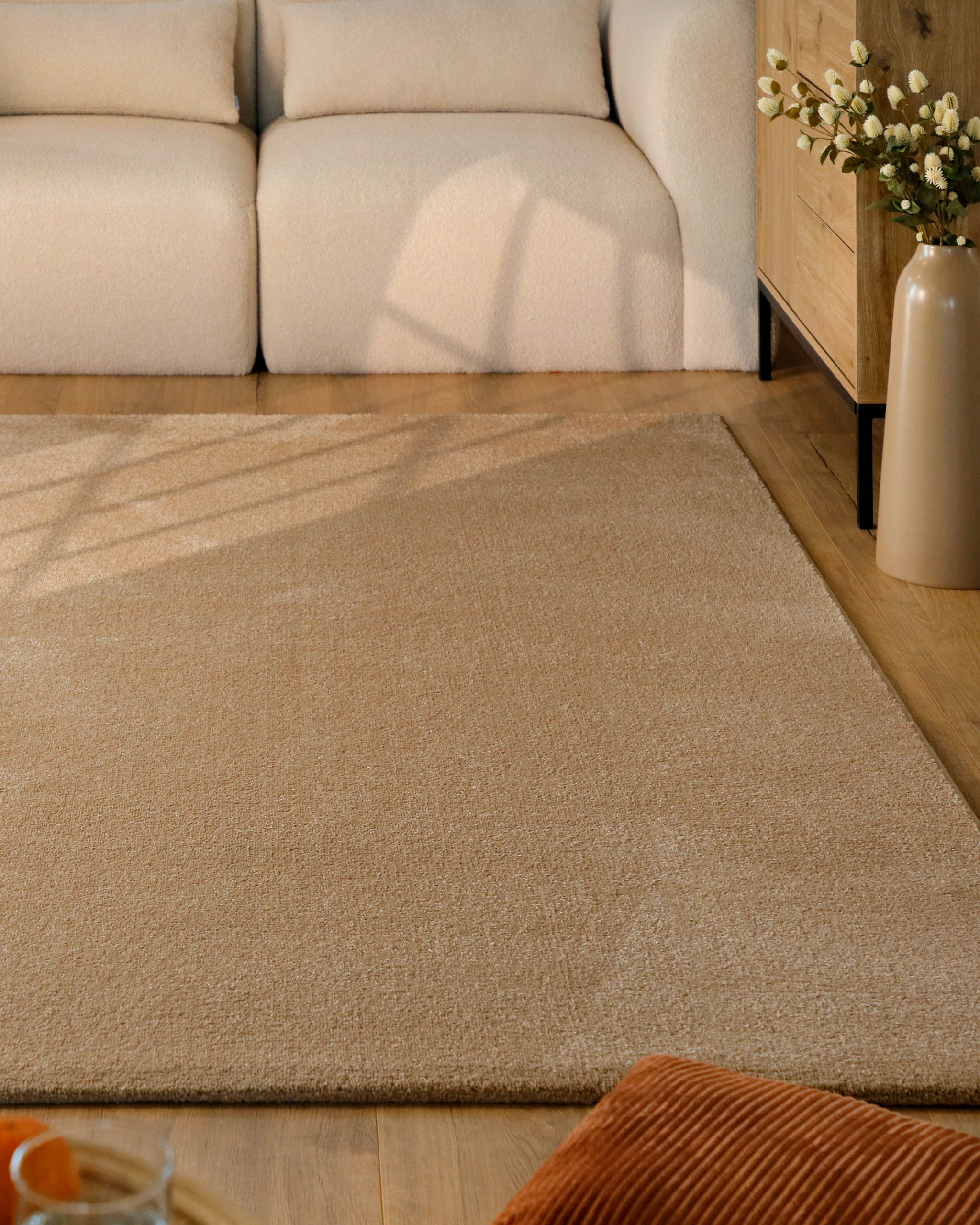 Esprit Teppich »Vegas« rechteckig 15 mm Höhe Kurzflor, uni, gewebt, pflegeleicht, formstabil, für Fußbodenheizung