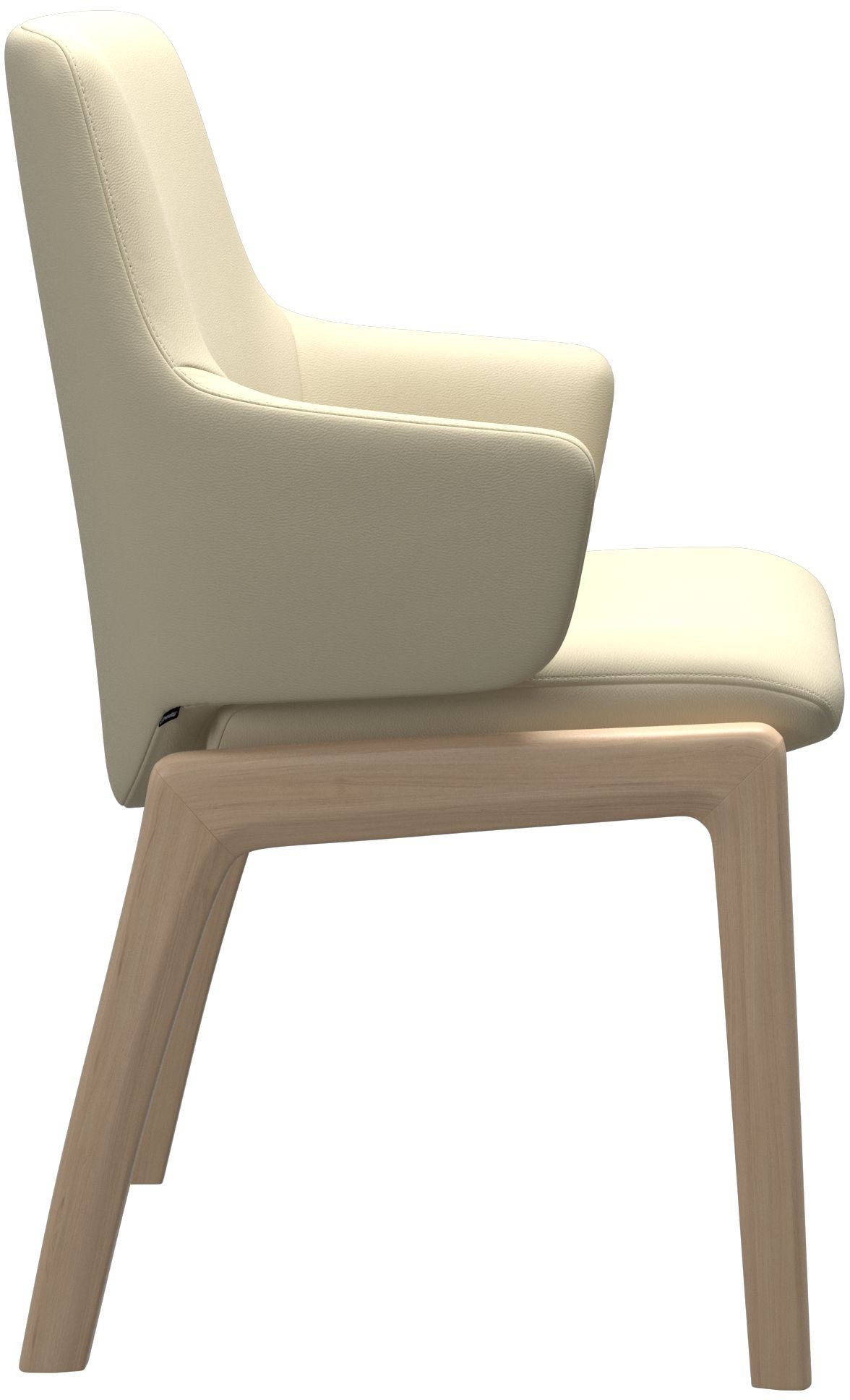 Stressless® Polsterstuhl »Laurel«, Leder PALOMA, Low Back mit Armlehne, Größe L, mit abgerundeten Beinen in Walnuss