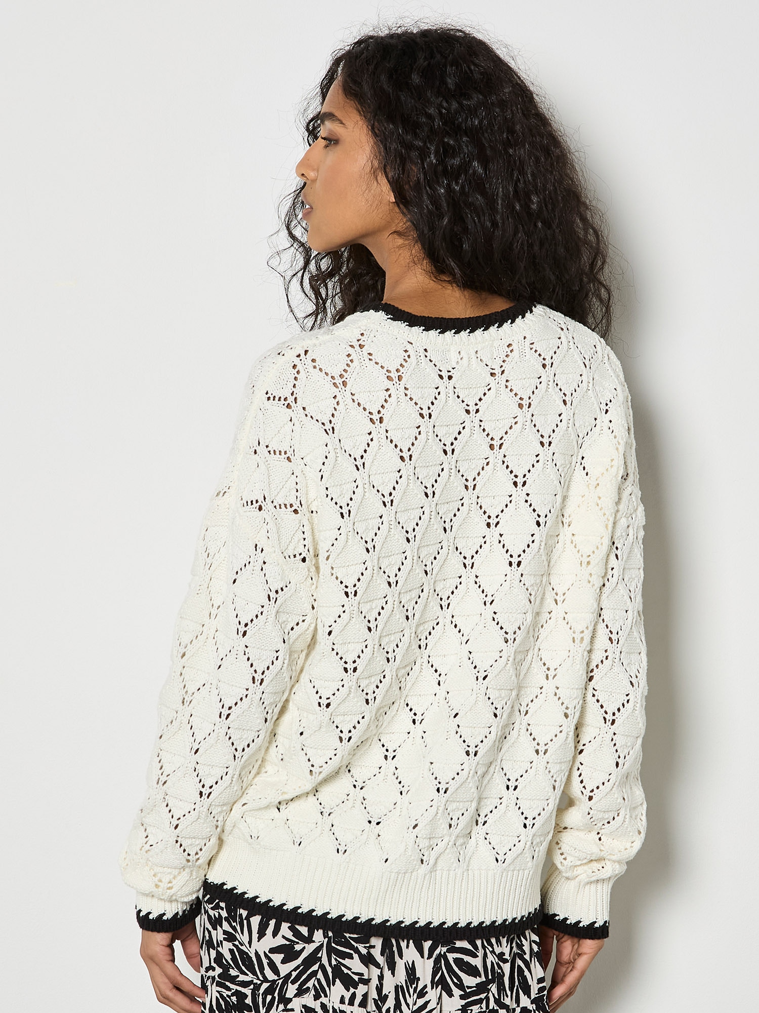 Apricot Strickpullover »Pullover« mit Blanket-Stich