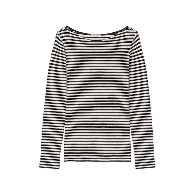Marc O'Polo Langarmshirt »T-shirt, long sleeve, boat neck, striped« kaufen  im OTTO Online Shop