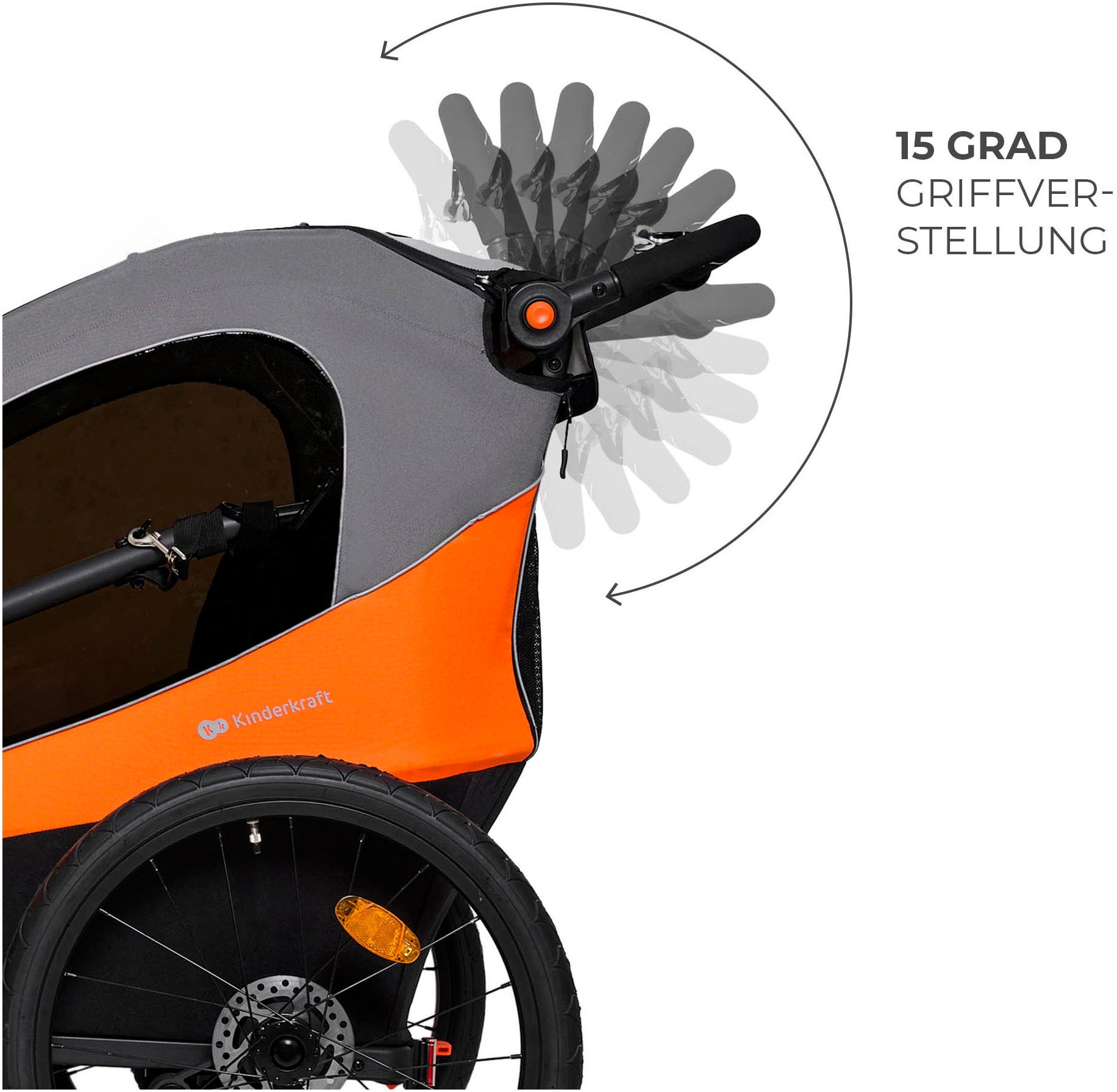 Kinderkraft Fahrradkinderanhänger »NAVA« für 2 Kinder