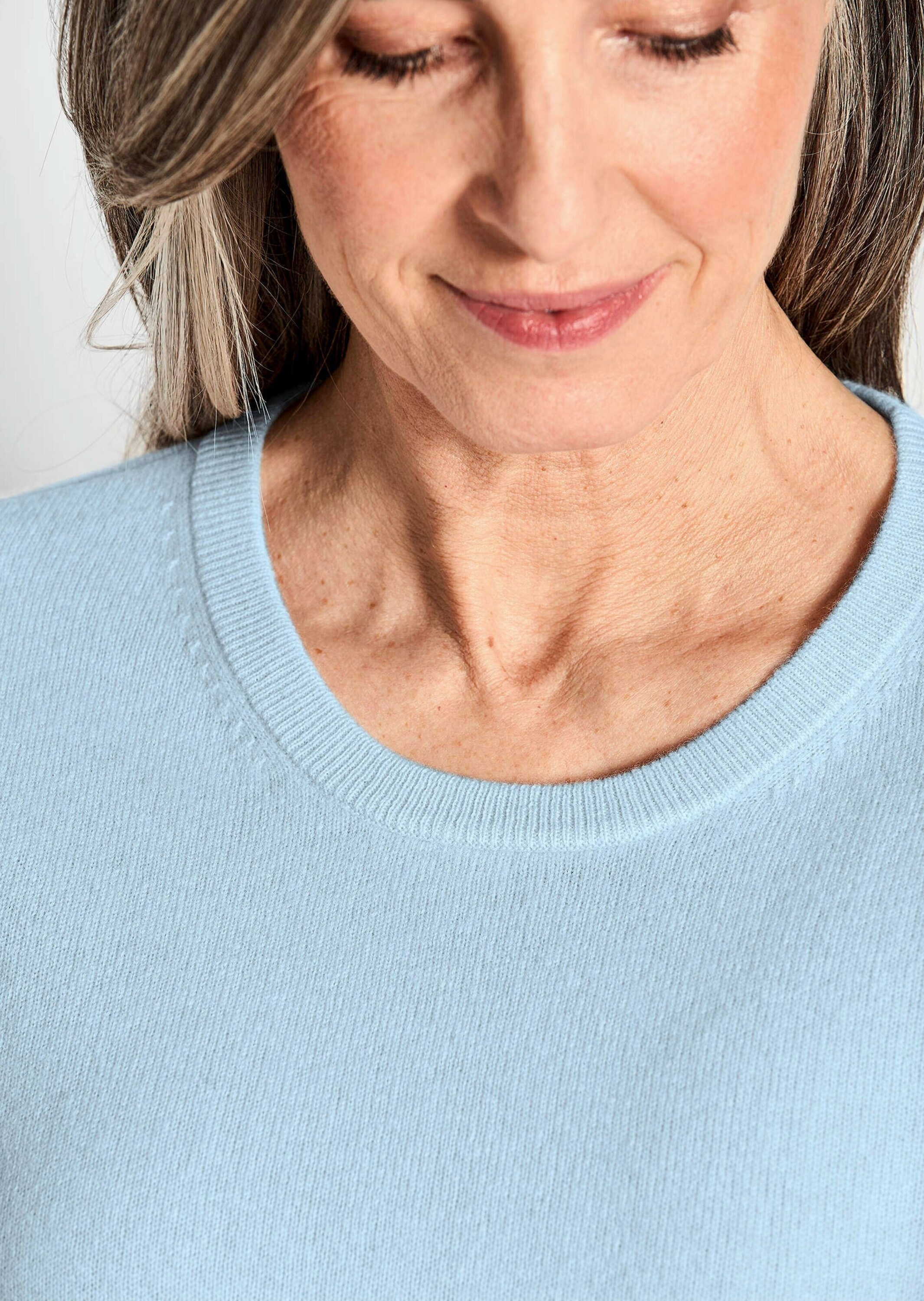 GOLDNER Kurzarmpullover »Halbarmpullover mit Rundhals aus Kaschmir«