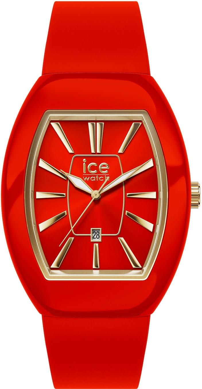 ice-watch Quarzuhr »ICE boliday - Dome - Small - 3H + Date« Armbanduhr, Damenuhr, Silikonarmband, Datum, analog