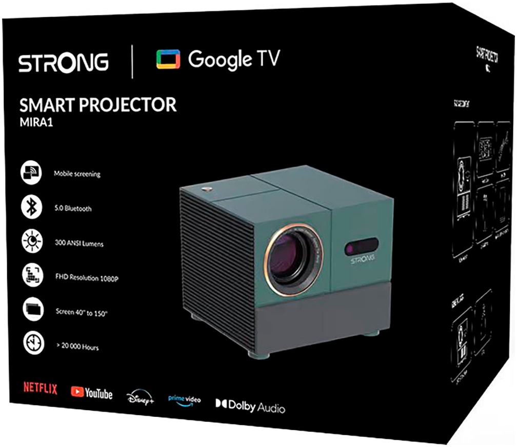 Strong Beamer »GoogleTV LED-Videoprojektor« ( ) Videoauflösung bis zu 4K UHD (3840 x 2160 Pixel)