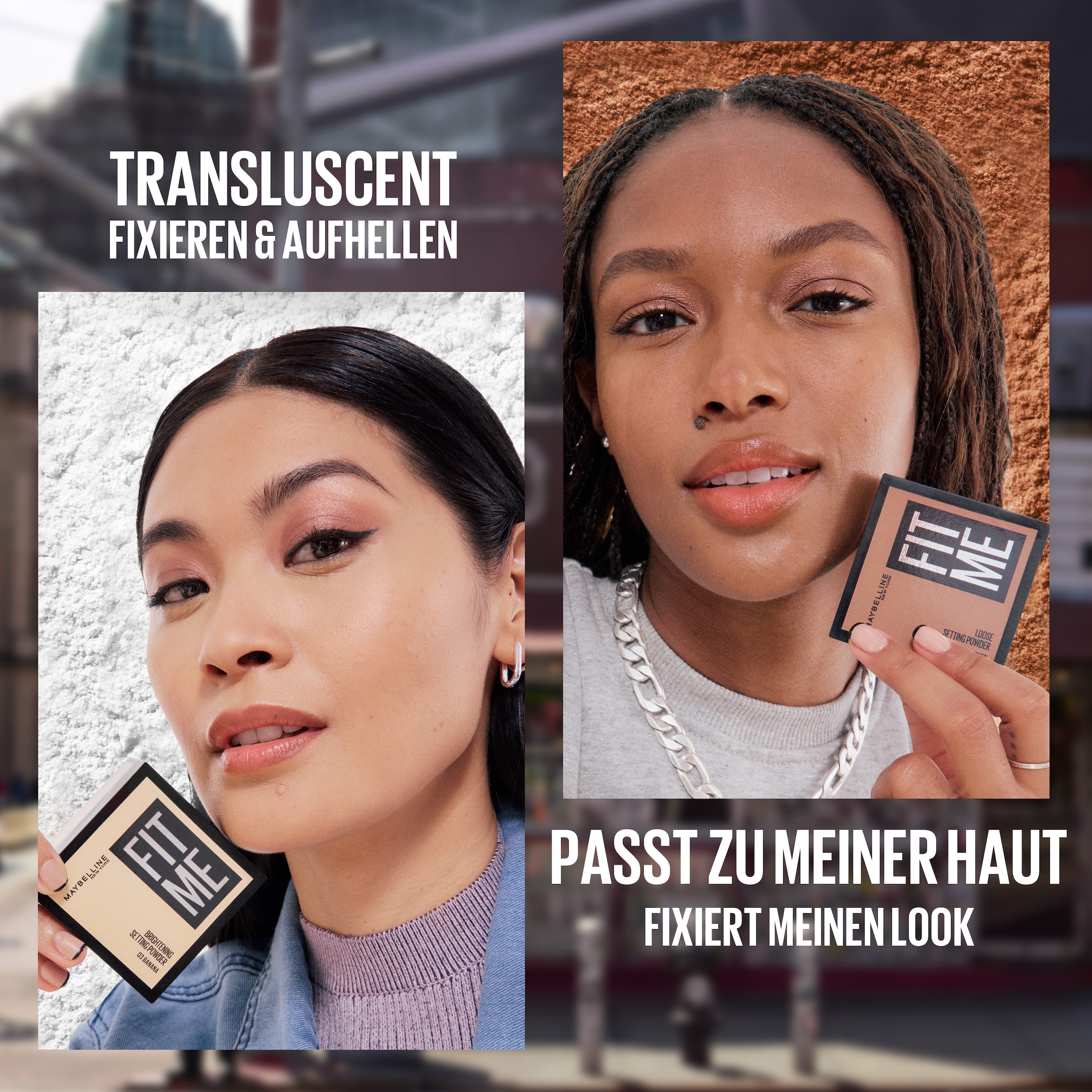 MAYBELLINE NEW YORK Puder »FIT ME LOOSE SETTING« mattiert, Unebenheiten kaschiert und das Make-up bis zu 16 Stunden