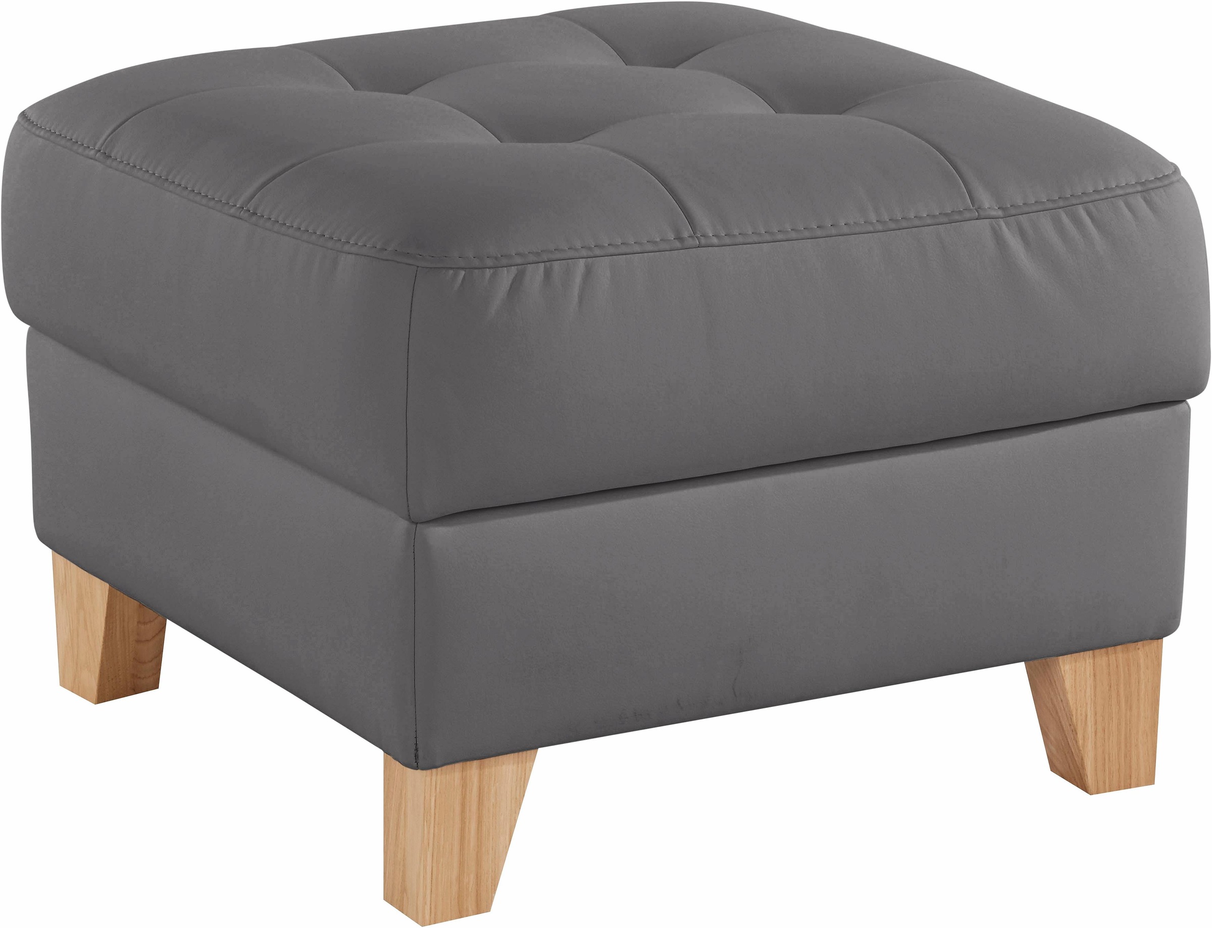 exxpo - sofa fashion Hocker »Elio bequemer Sitzkomfort und aufwendiger Detailverarbeitung« mit Staufach unter der Sitzfläche