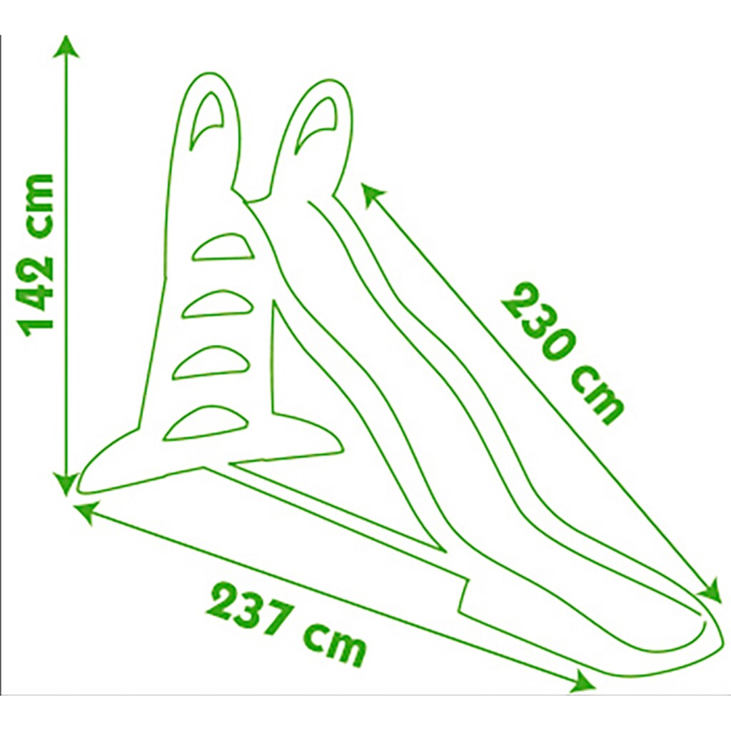 BIG Wellenrutsche »Smoby XL«, mit Wasseranschluss, Rutschlänge 150 cm, für Kinder ab 2 Jahren