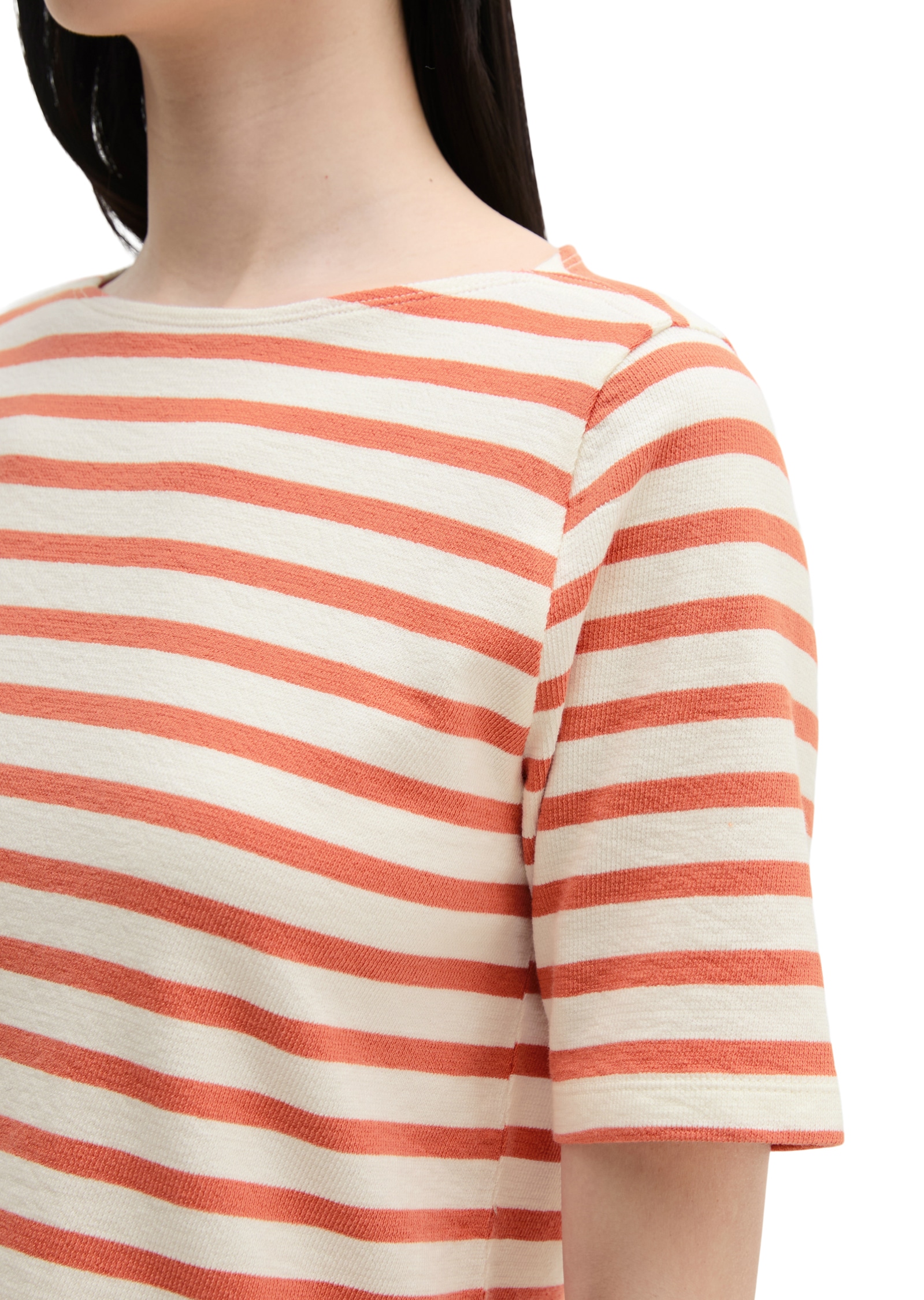 Marc O'Polo T-Shirt straight aus weichem Jersey, geringelt