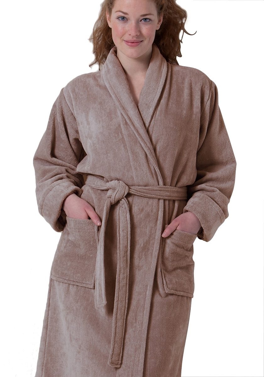 Seahorse Bademantel »Seahorse Pure Unisex«, (1 St.), Langarm, aufgesetzte Taschen