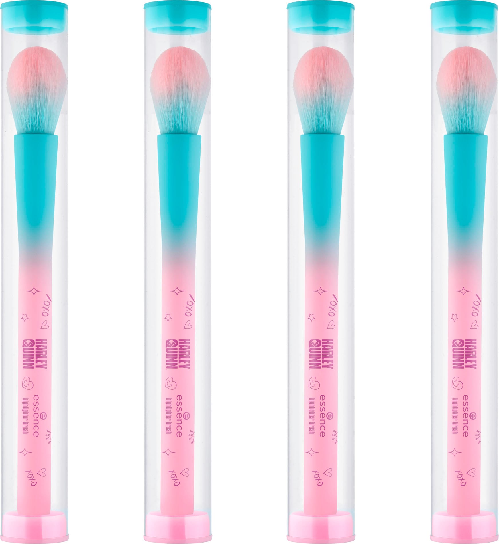 Essence Highlighterpinsel »Harley Quinn highlighter brush«, (Set, 4 tlg.)