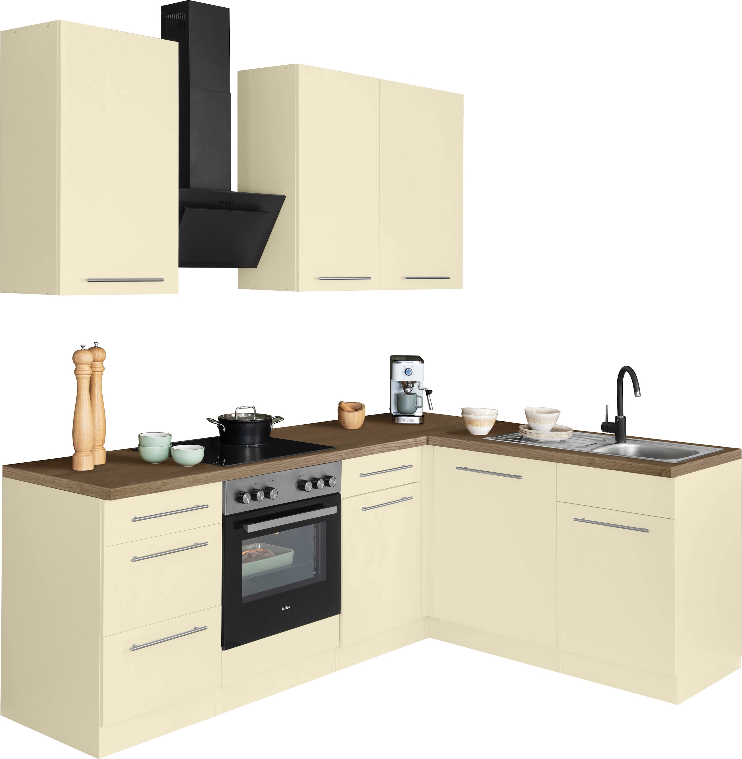wiho Küchen Winkelküche »Unna«, ohne E-Geräte, Stellbreite 220 x 170 cm  kaufen im OTTO Online Shop