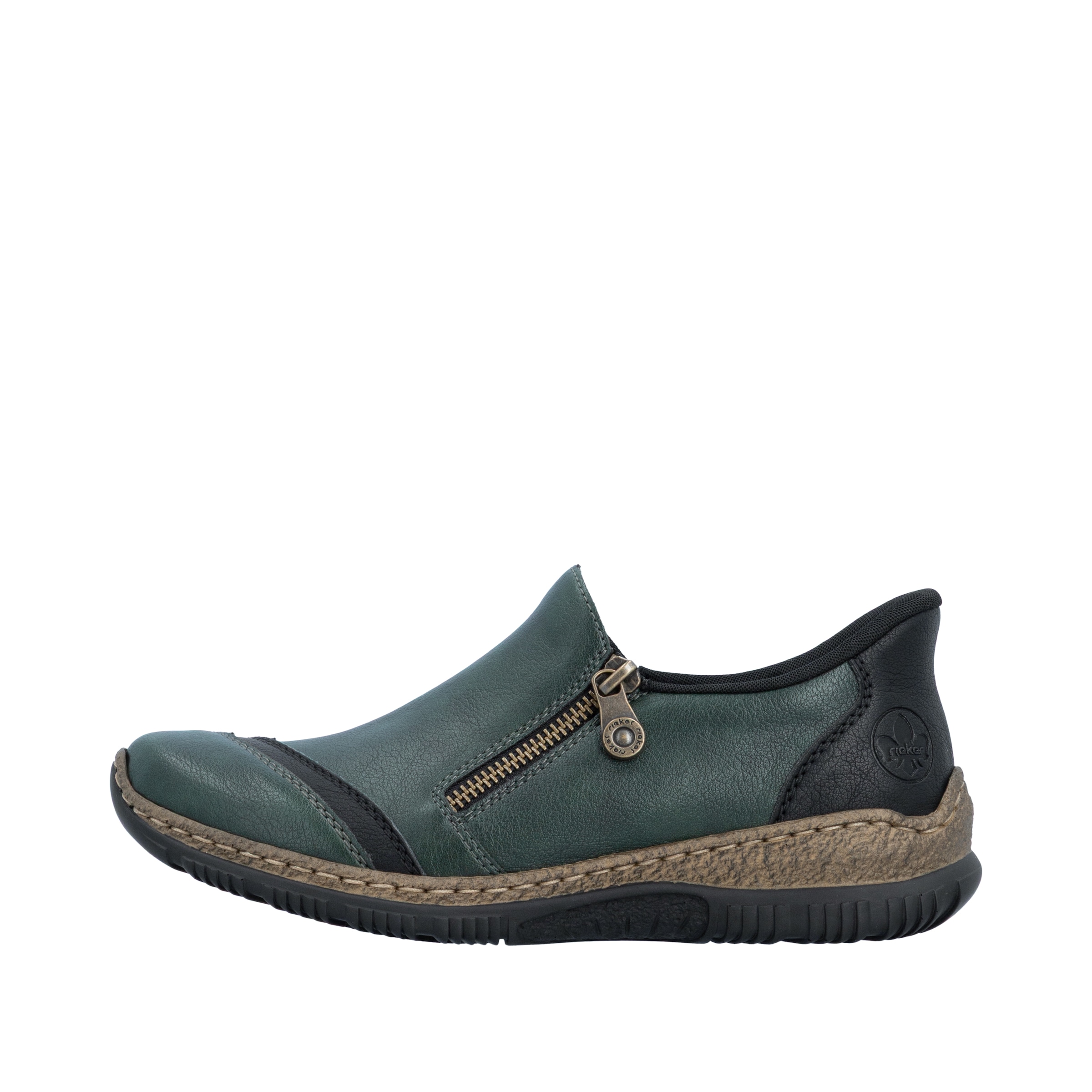 Rieker Slipper »Ready2GO«  Casual-Halbschuh mit Reißverschluss und Stretcheinsatz