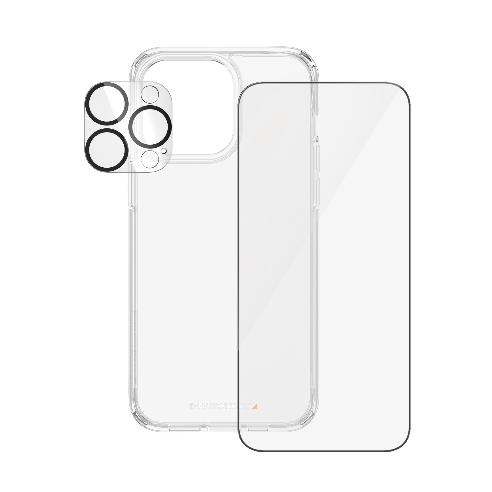 PanzerGlass Displayschutzglas »3-in-1 Bundle Pack« für Apple iPhone 15 Pro Max Displayschutzfolie, Bildschirmschutz, Schutzglas, kratz- & stoßfest