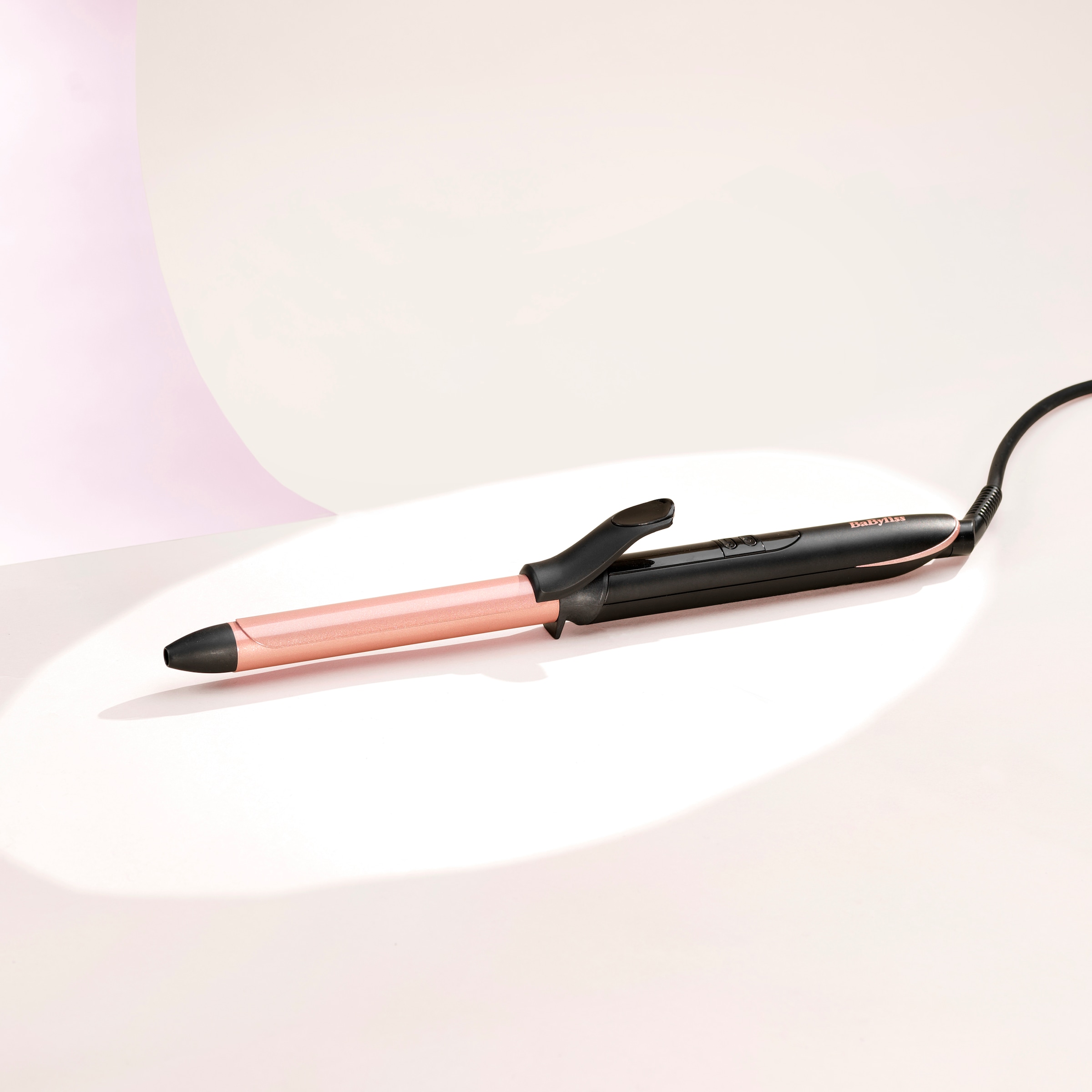 BaByliss Lockenstab »BaByliss 19 mm Lockenstab  für definierte Locken, mit Klammer, C450E« Quarz-Keramik-Beschichtung, 6 Temperaturstufen bis 210 °C