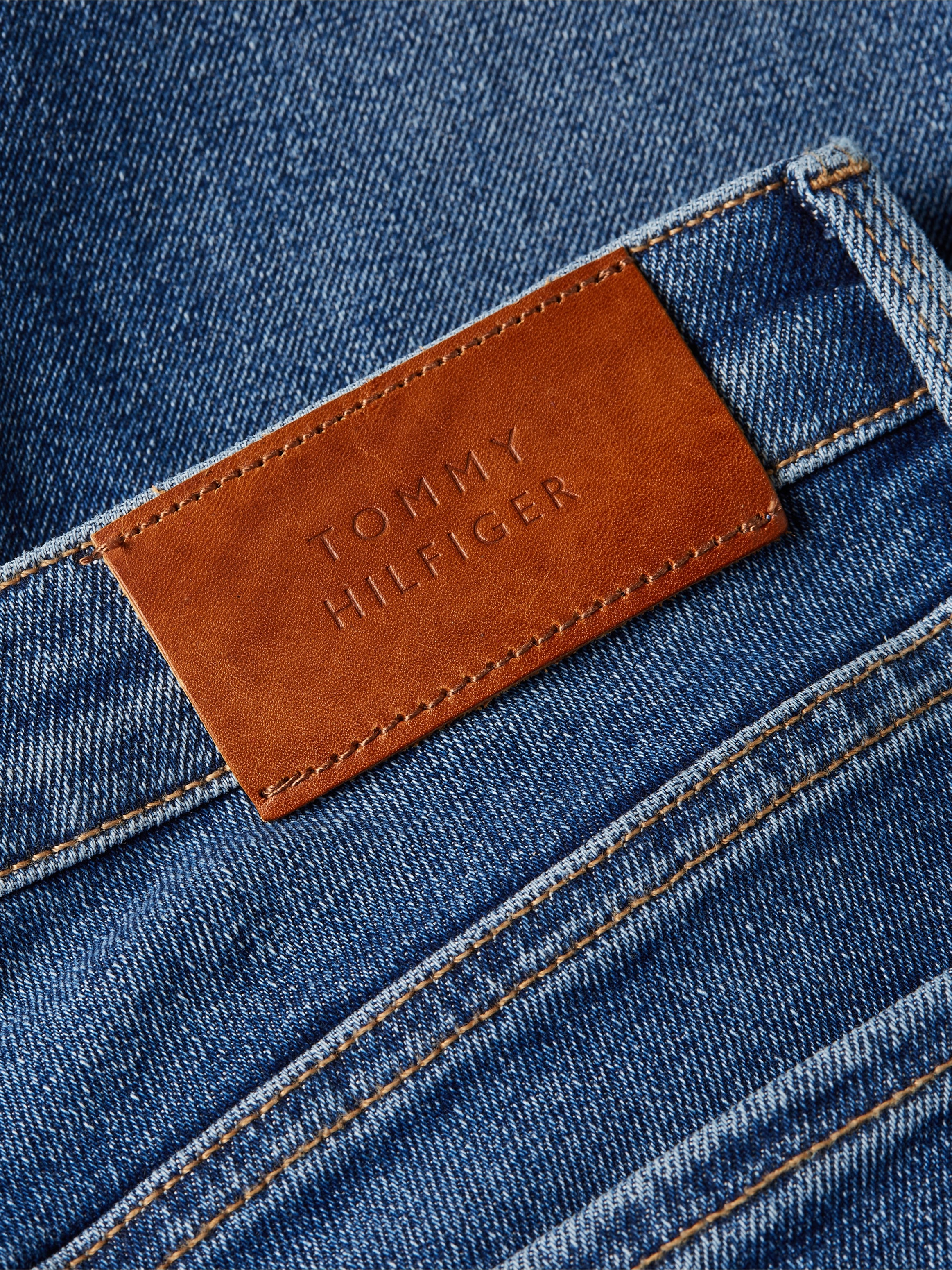 »TH Skinny-fit-Jeans RW«, Hilfiger bei COMO OTTO Tommy FLEX Hilfger mit Tommy Leder-Badge SKINNY