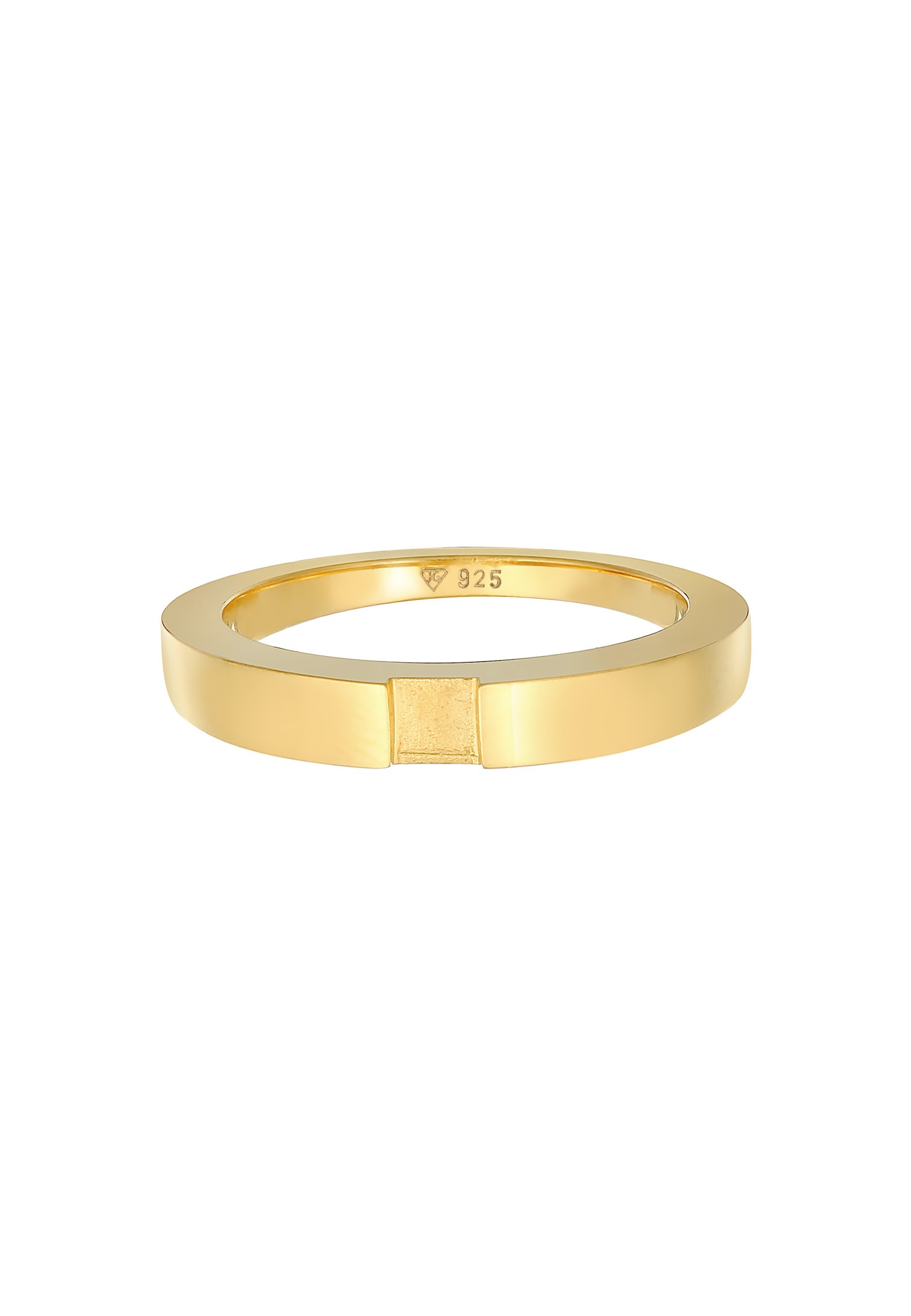 Elli Siegelring »Ring Bandring Siegelring Schmal 925 Silber«