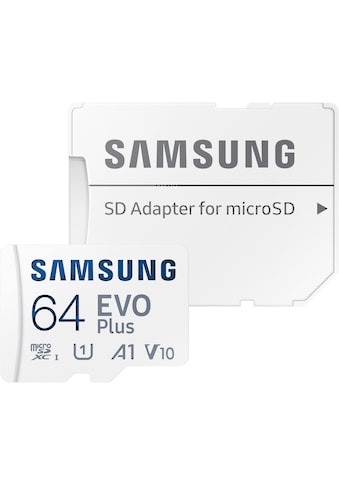 Samsung Speicherkarte »EVO Plus 64GB microSDXC Full HD inkl. SD-Adapter«, (UHS Class... kaufen
