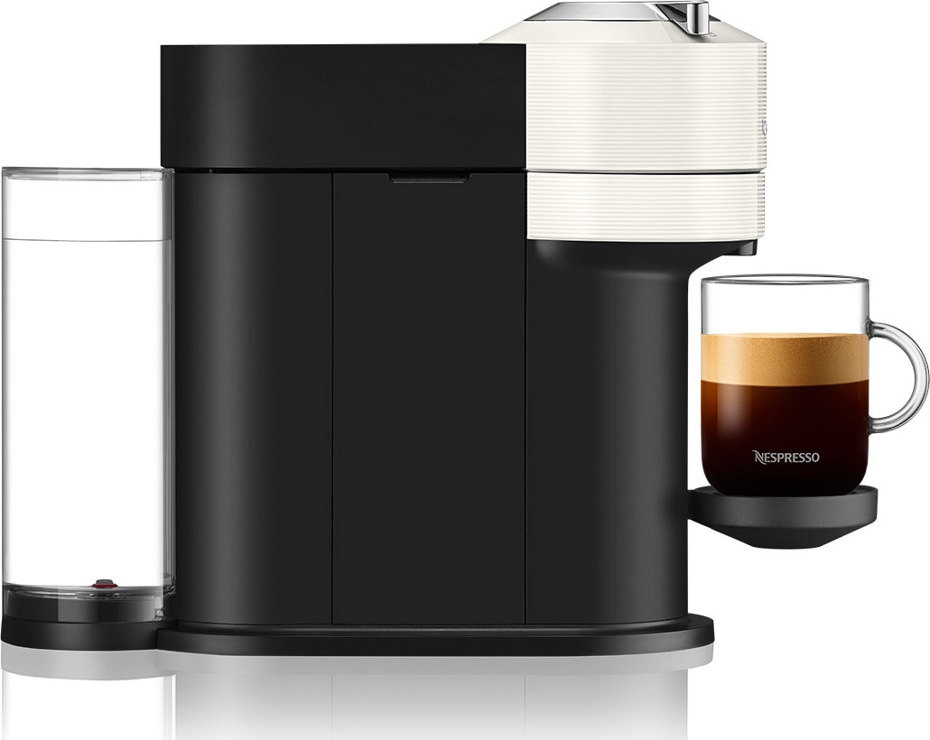 Nespresso Kapselmaschine »Vertuo Next ENV 120.W von DeLonghi, White«, inkl. Aeroccino Milchaufschäumer im Wert von UVP € 75,-