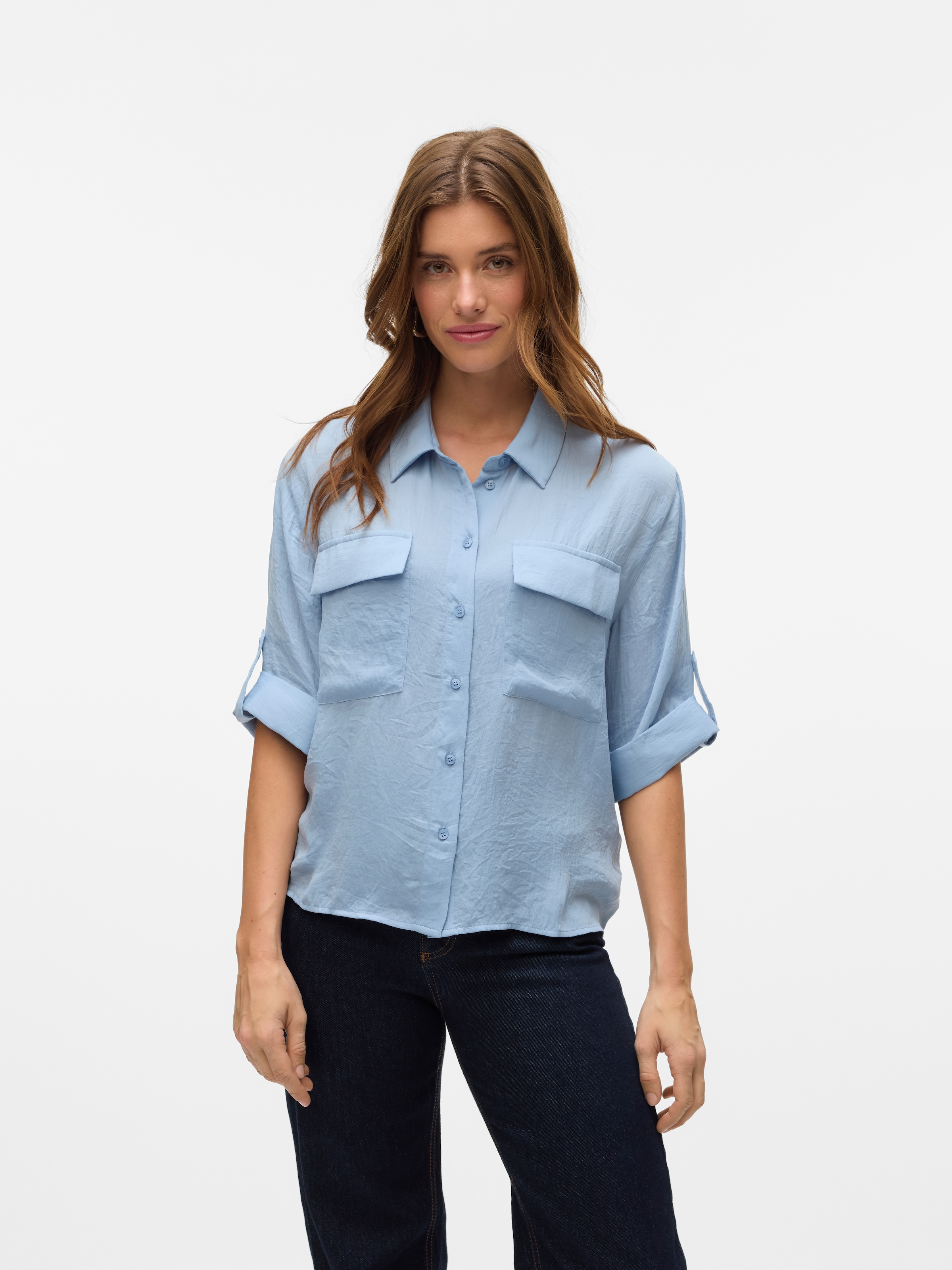 Vero Moda Kurzarmbluse »VMFABIANA 3/4 SHIRT VMA NOOS«