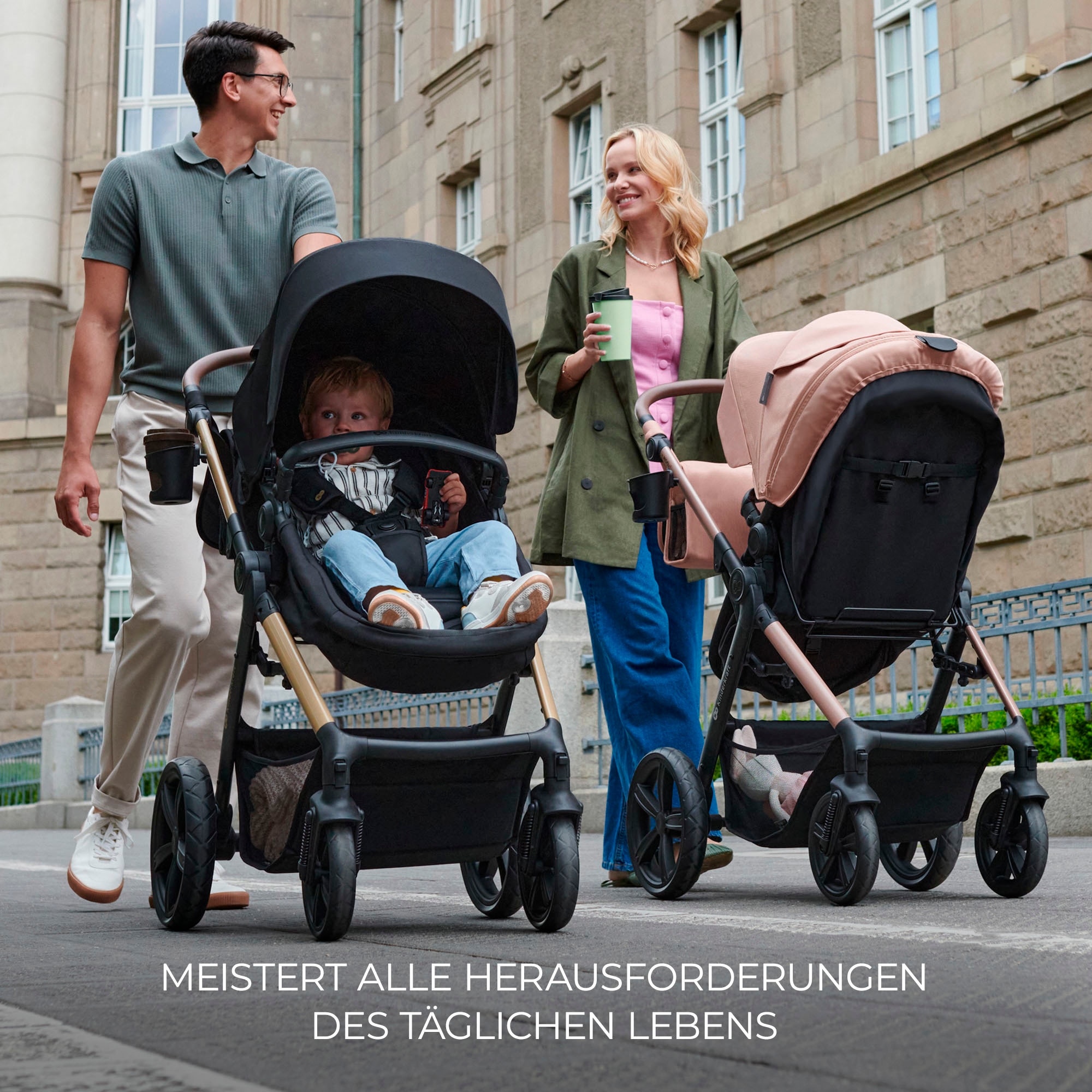 Kinderkraft Kombi-Kinderwagen »MOOV 2 4in1 AIR« 27 kg mit Luftreifen