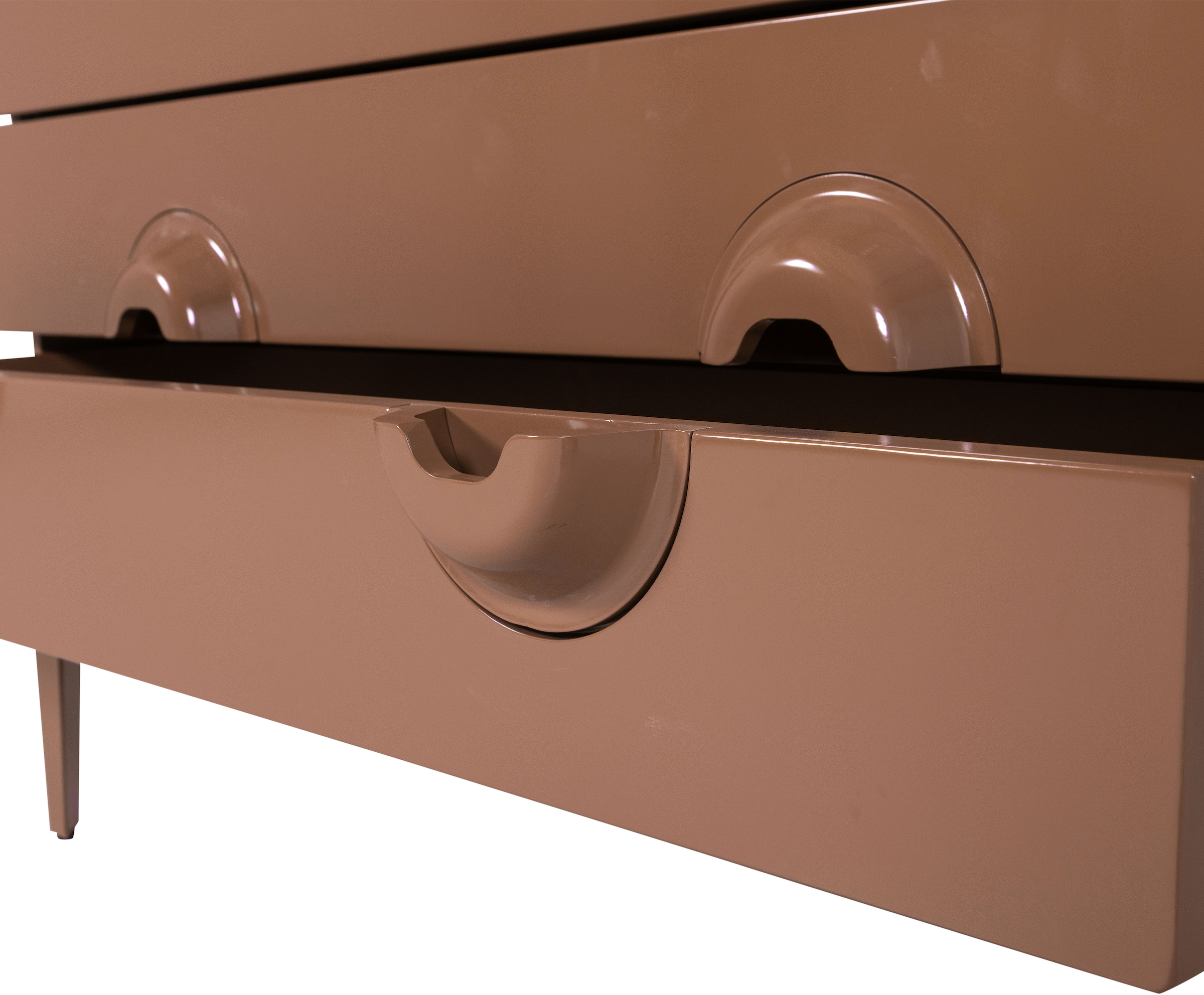 WOOOD Sideboard »Merge mit Eukalyptusholz und Dämpfung Funktion B 110 x T 44 x H 89 cm« Tragkraft 150 kg, vollständig montiert geliefert, sichtbare Maserung