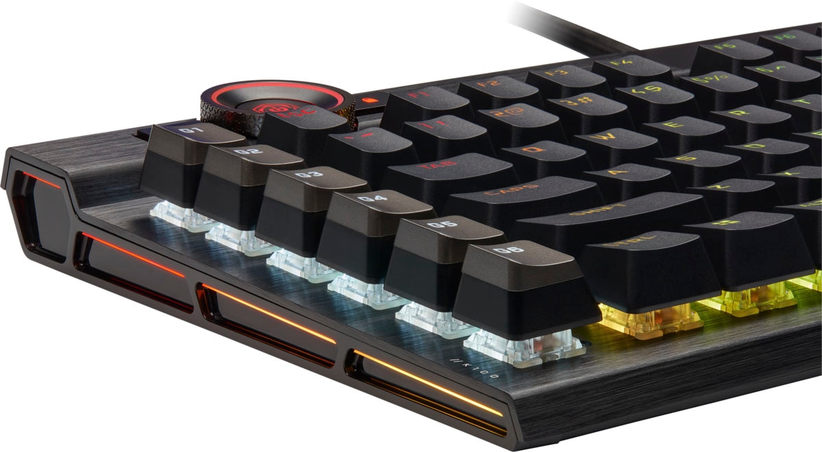 Corsair Gaming-Tastatur »Corsair K100 RGB«, (Handgelenkauflage-Multimedia-Tasten-programmierbare G-Tasten)