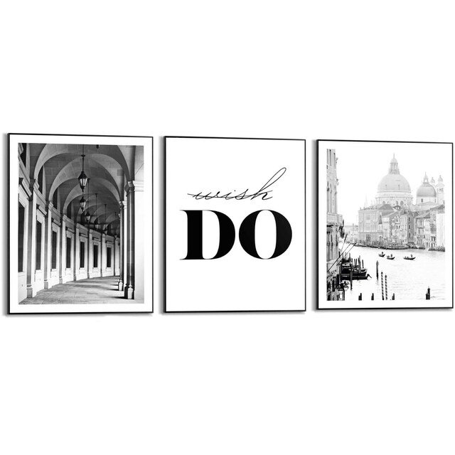 Venedig »Do and bei Vintage online Wandbild Korridor«, kaufen - (3 Italien OTTO - Go Reinders! St.) -