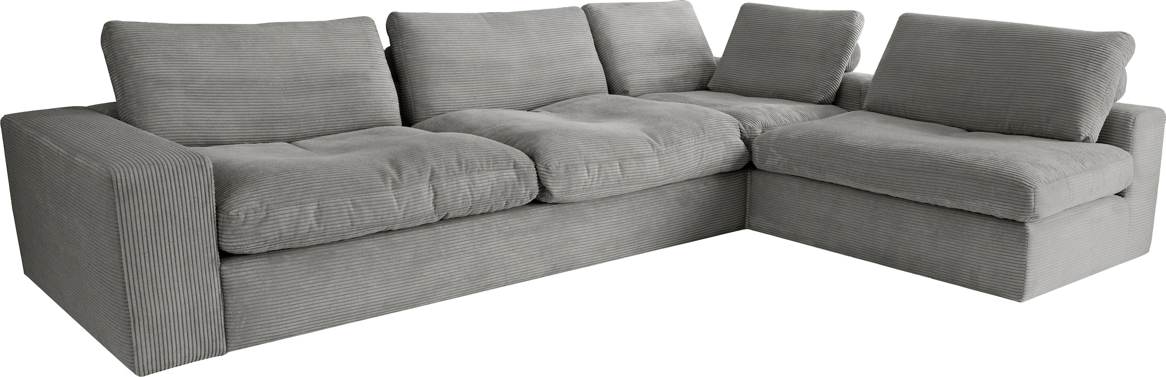 alina Ecksofa »Sandy«, mit losen Sitz und Rückenkissen, in modernem Cordstoff