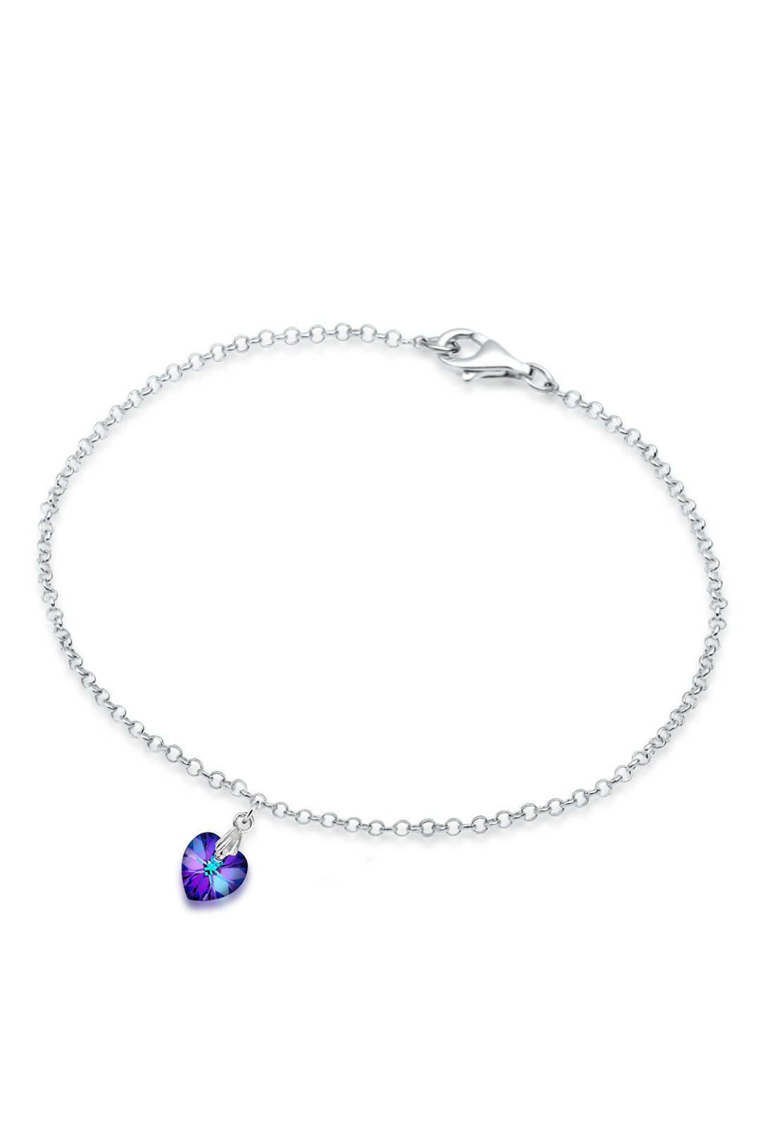 Elli Armband »Herz Kristalle 925 Sterling Silber«