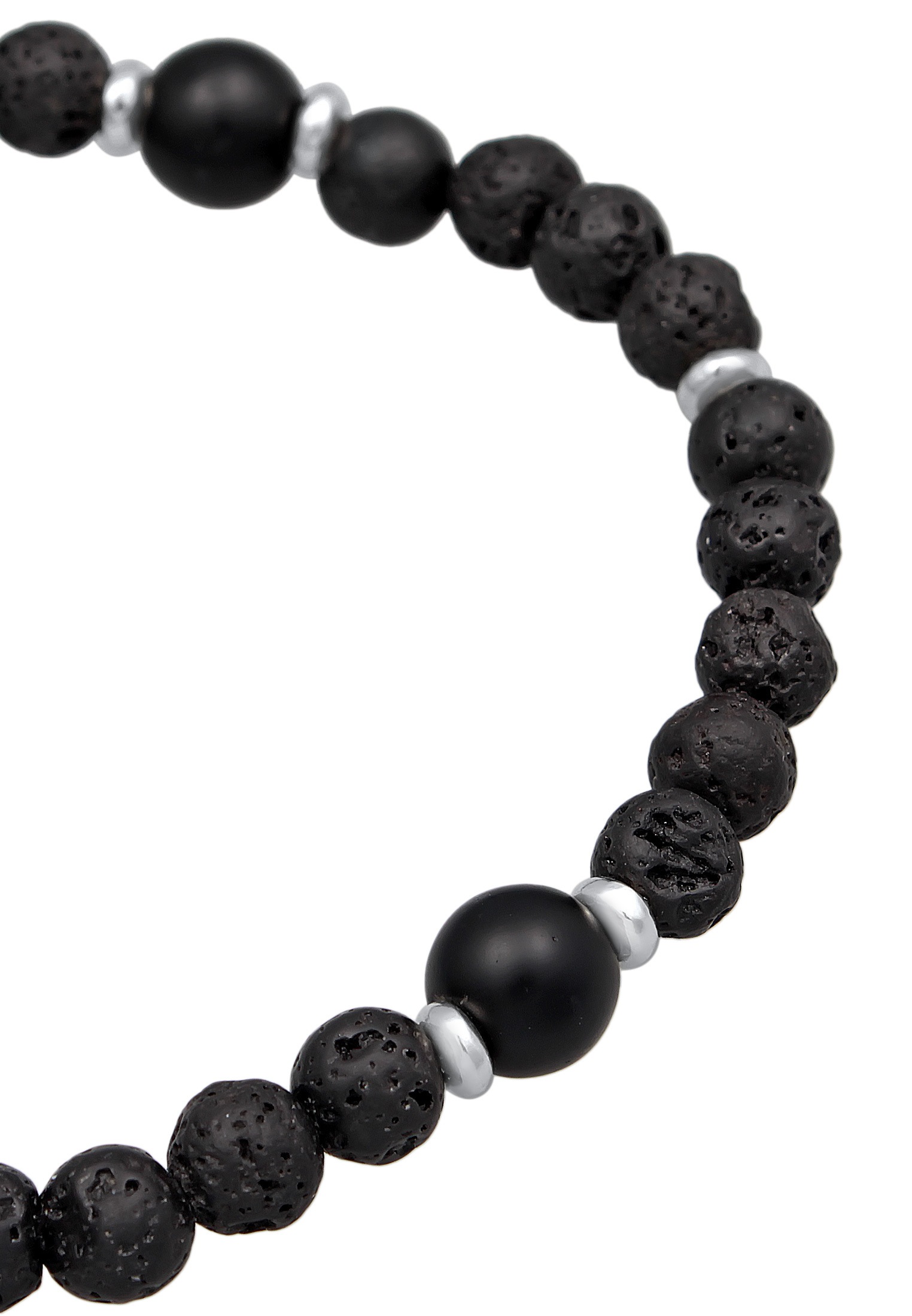 Kuzzoi Armkette »Armband Herren Onyx Schwarz Vintage 925 Silber Oxidiert«