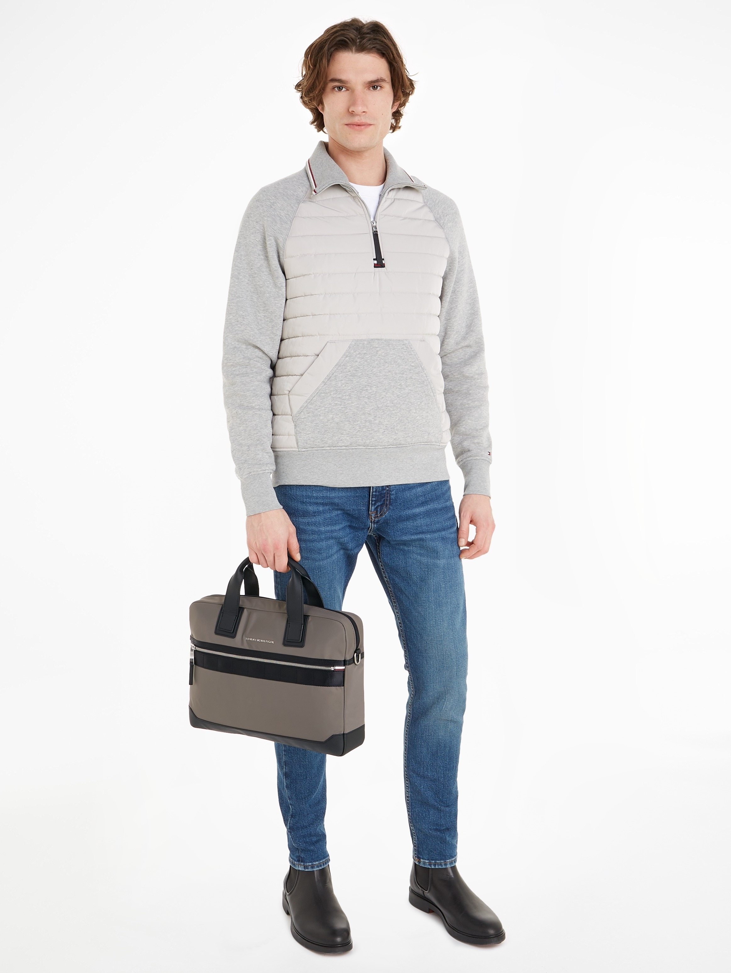 Tommy Hilfiger Messenger Bag »TH ELEVATED NYLON COMPUTER BAG«, im praktischem Format