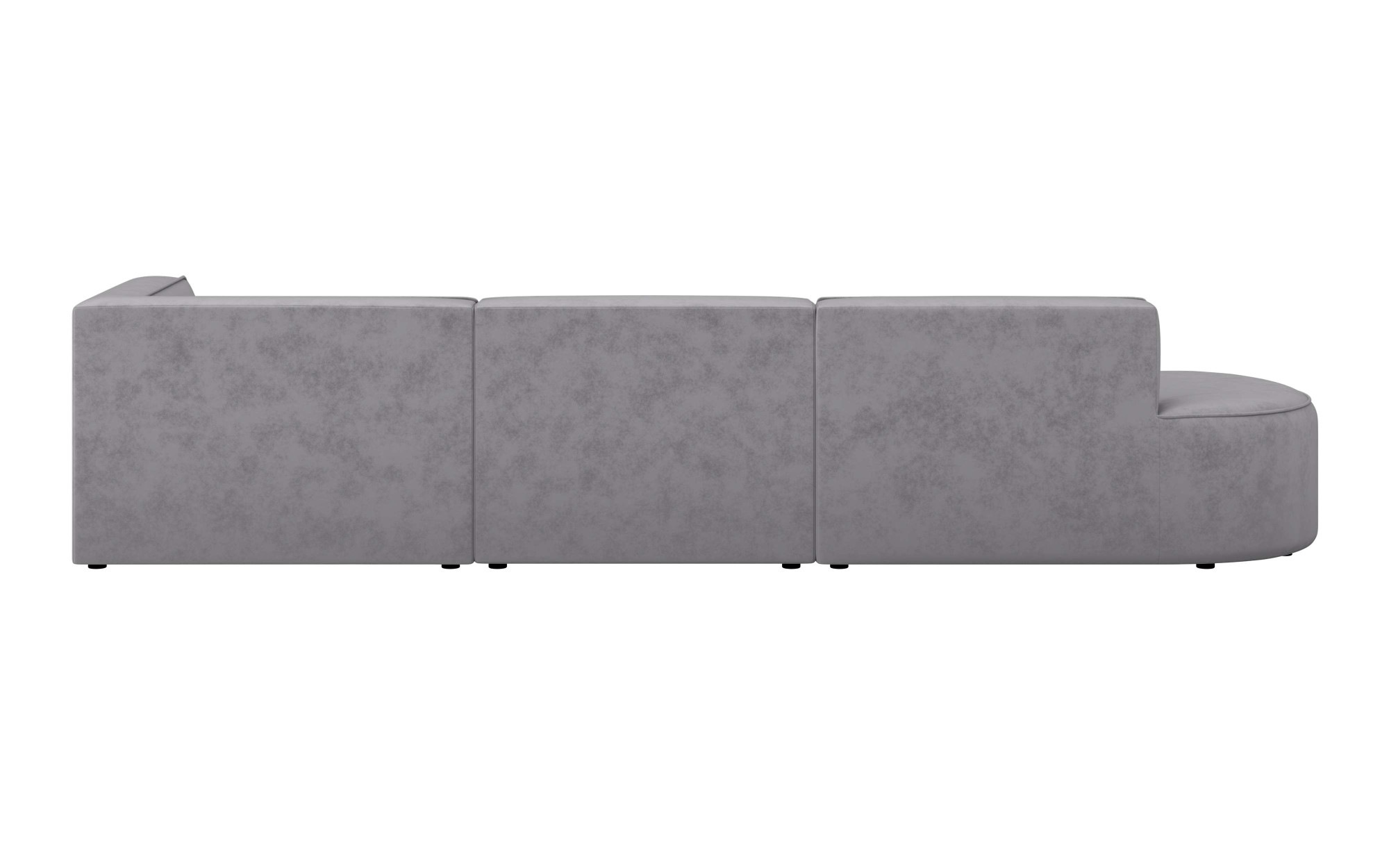 andas Ecksofa »EIVIND Designer Sofa mit Ottomane rechts/links, B/T/H: 343/159/72 cm«, L-Form mit Wellenunterfederung, auch in Feincord und Bouclé